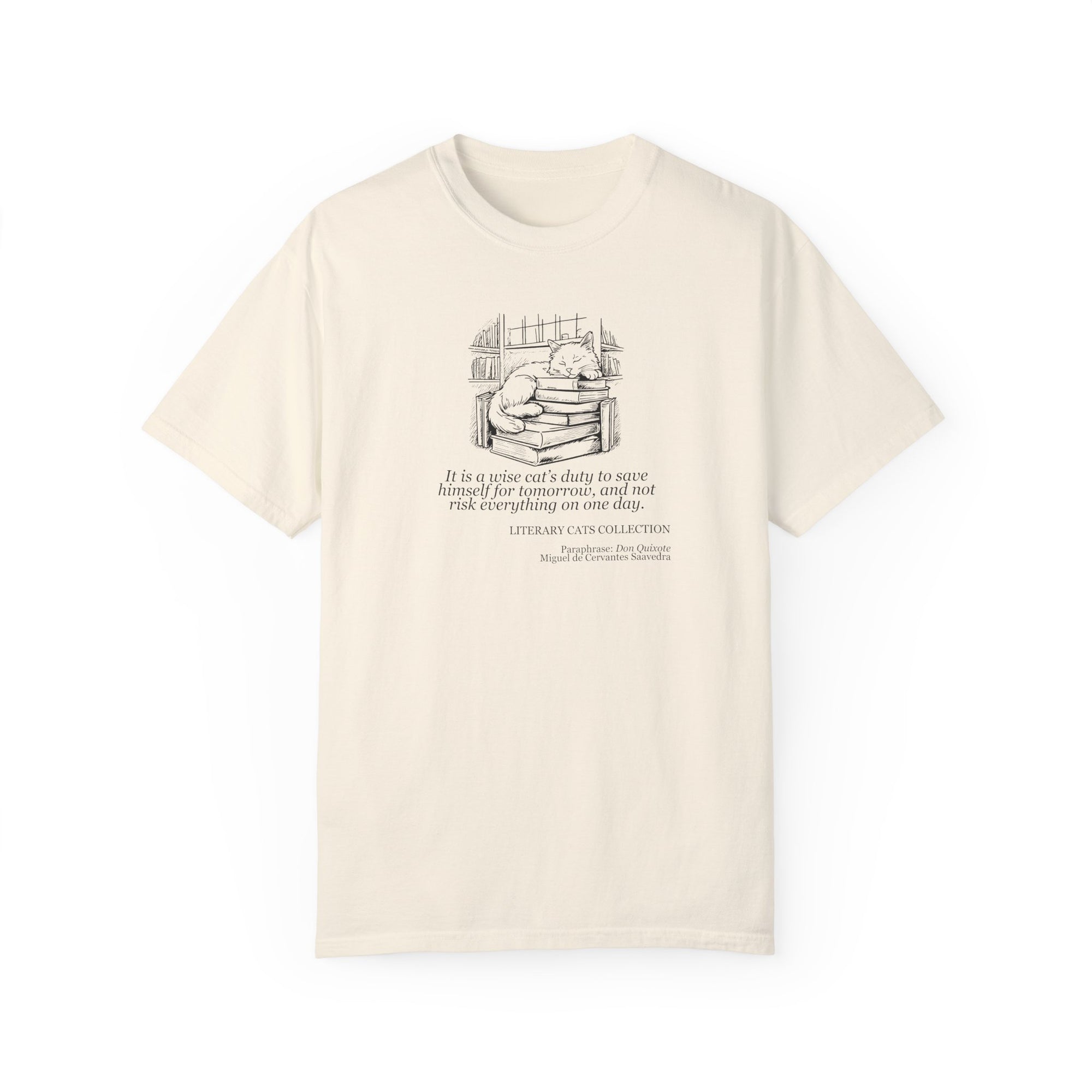 Literary Cat Unisex T-Shirt - Don Quixote