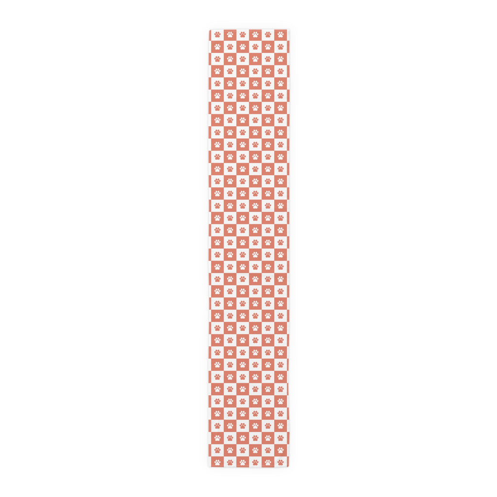 Red & White Paws Table Runner (Cotton, Poly) - EpiAl's Shop