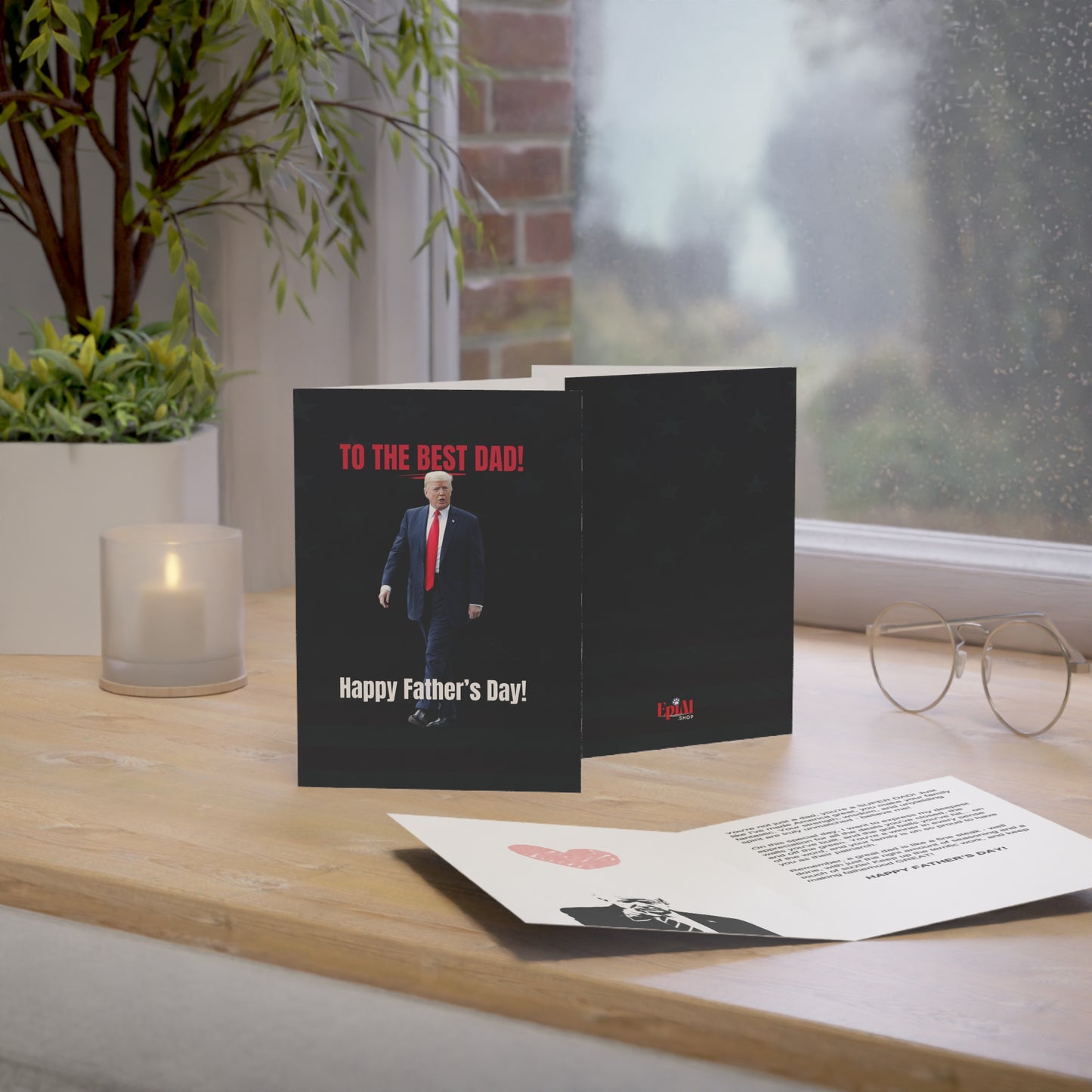 Novelty Trump Father's Day Greeting Cards - Set of 1, 10, 30, or 50