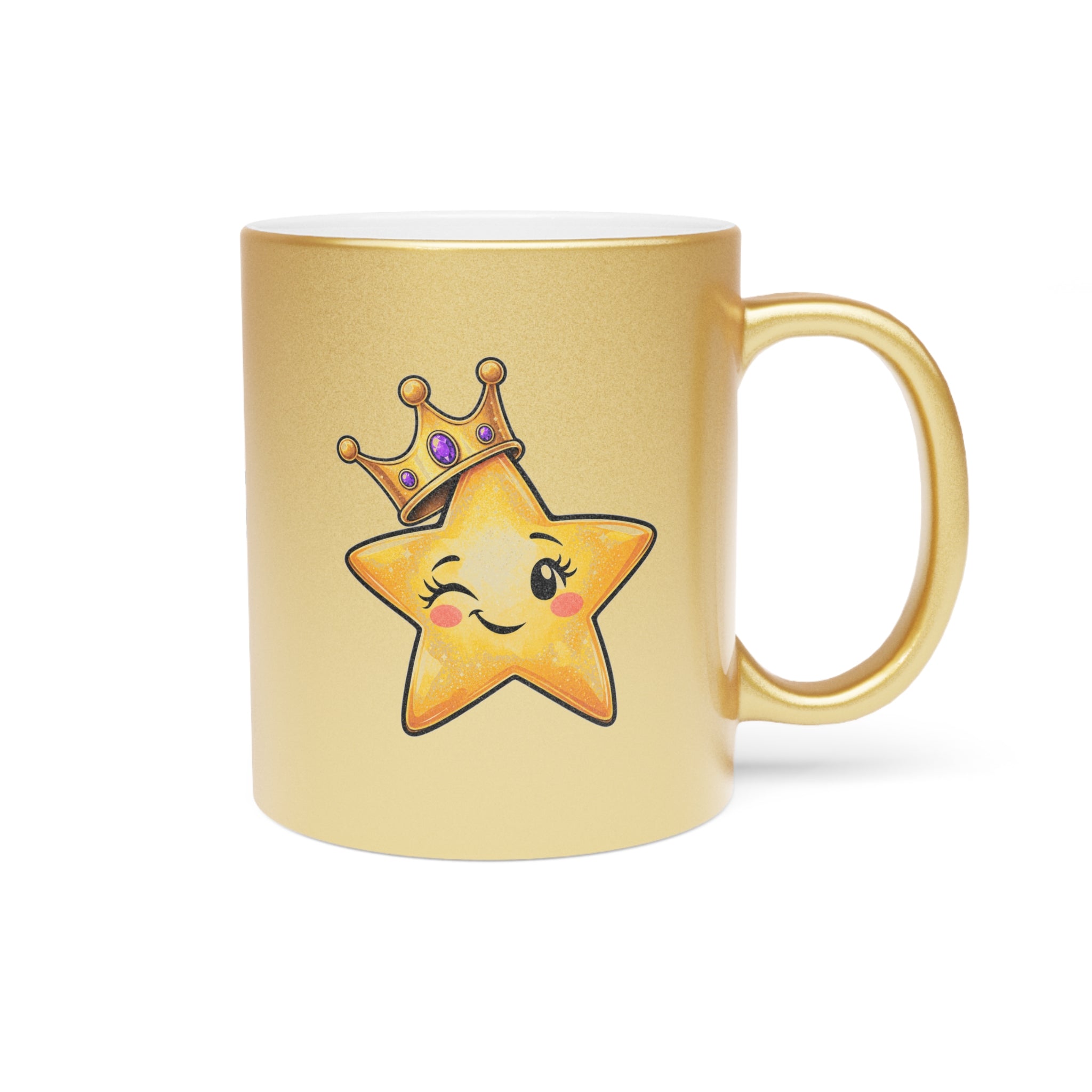 Main Character Energy Metallic Coffee Mug | Gold or Silver 11 oz Mug