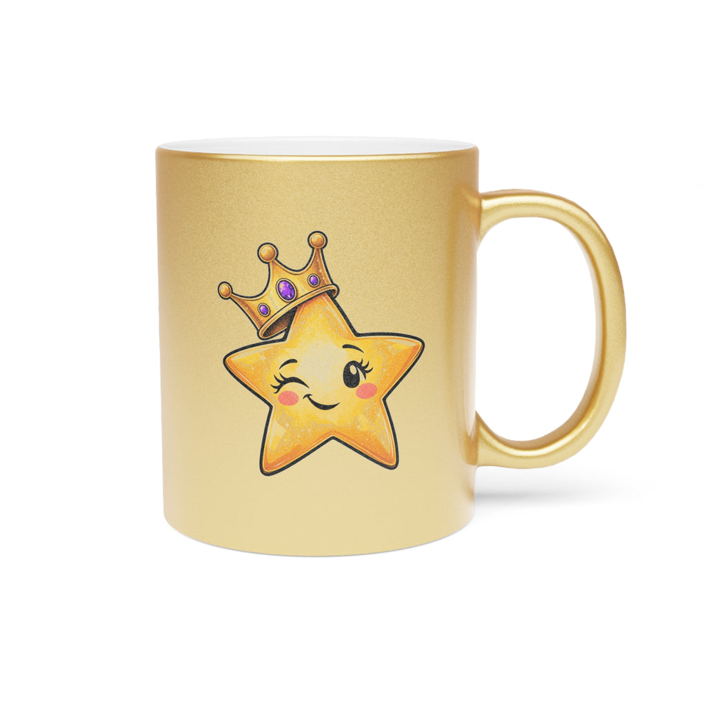Main Character Energy Metallic Coffee Mug | Gold or Silver 11 oz Mug