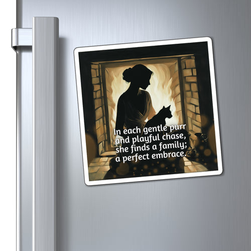 Photo depicting the ​Cat Lady Family Magnets from EpiAl's Shop.