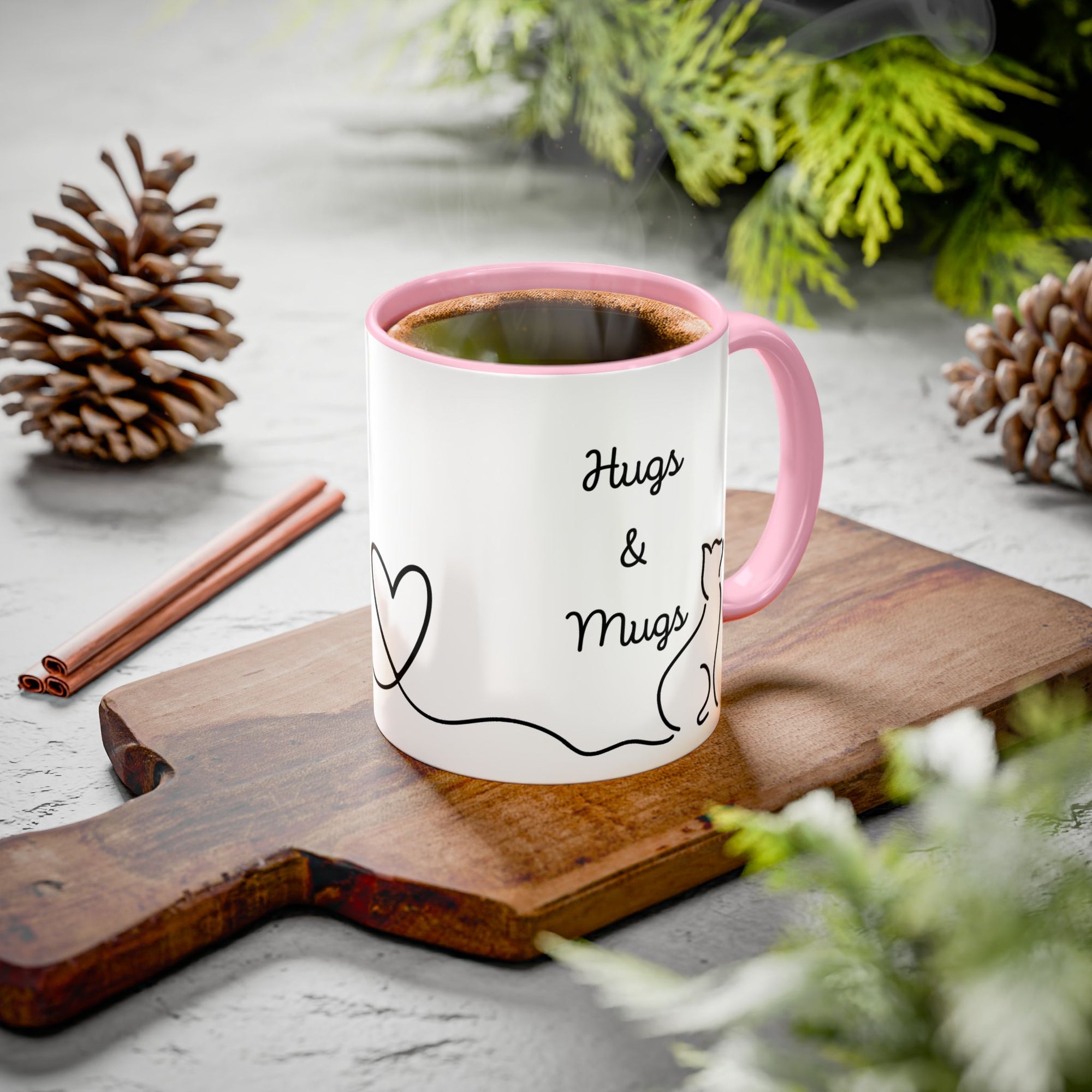 Hugs & Mugs Vibrant Color Coffee Mug