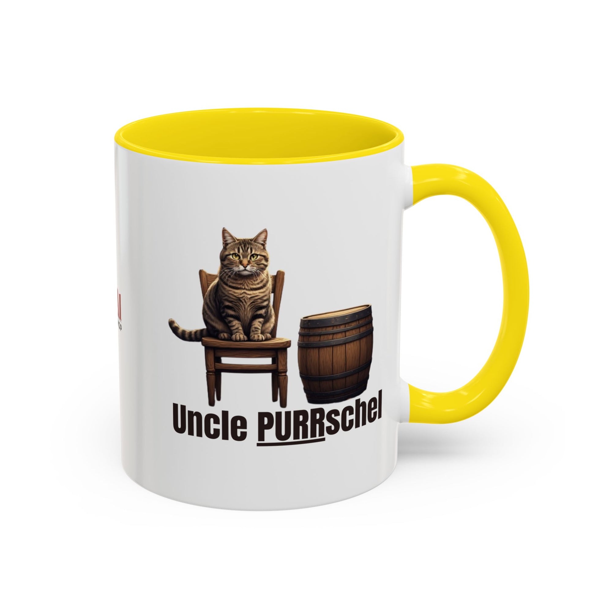 Humorous Uncle Purrschel Cat Accent Coffee Mug
