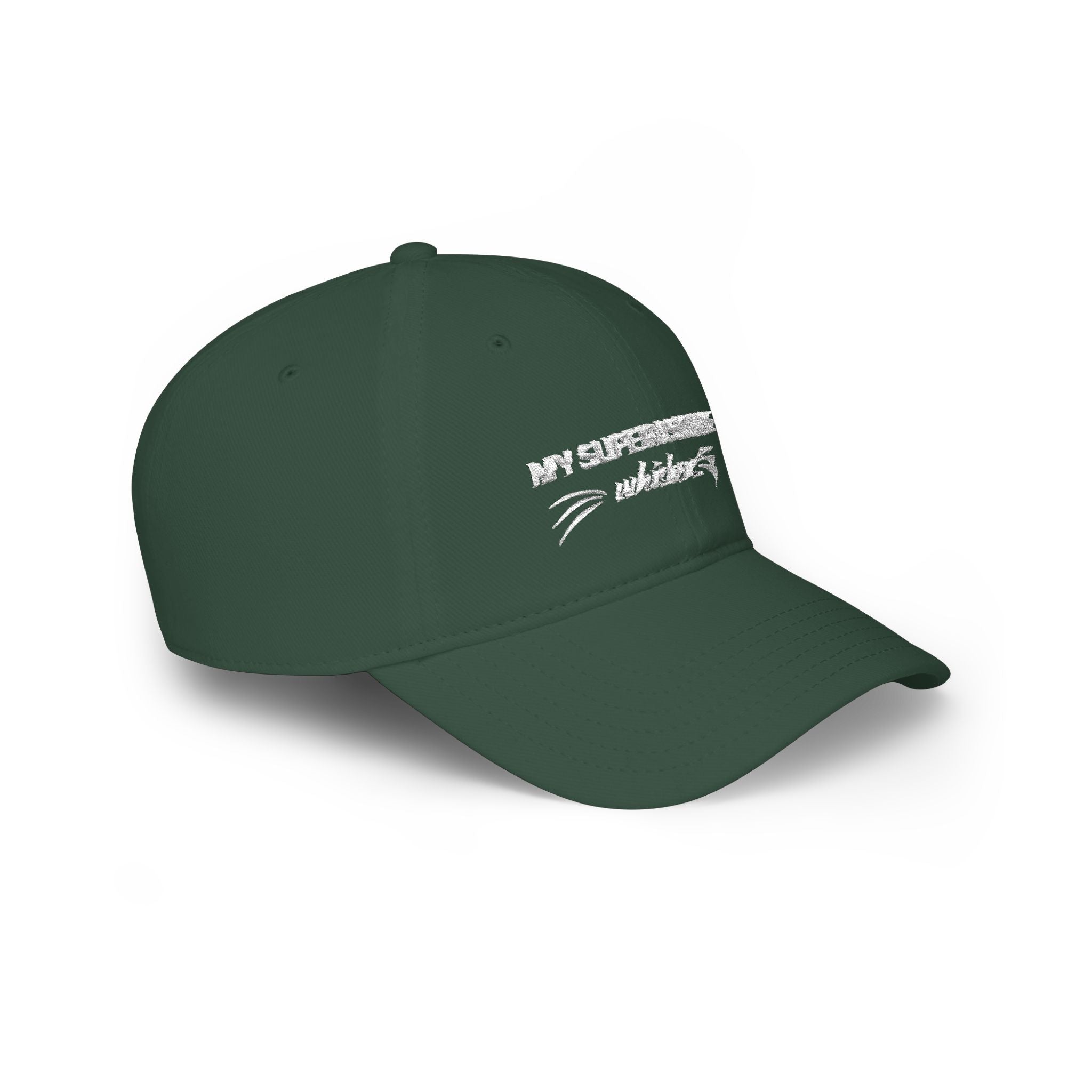 My Supervisor Has Whiskers Embroidered Cat Lover Baseball Cap