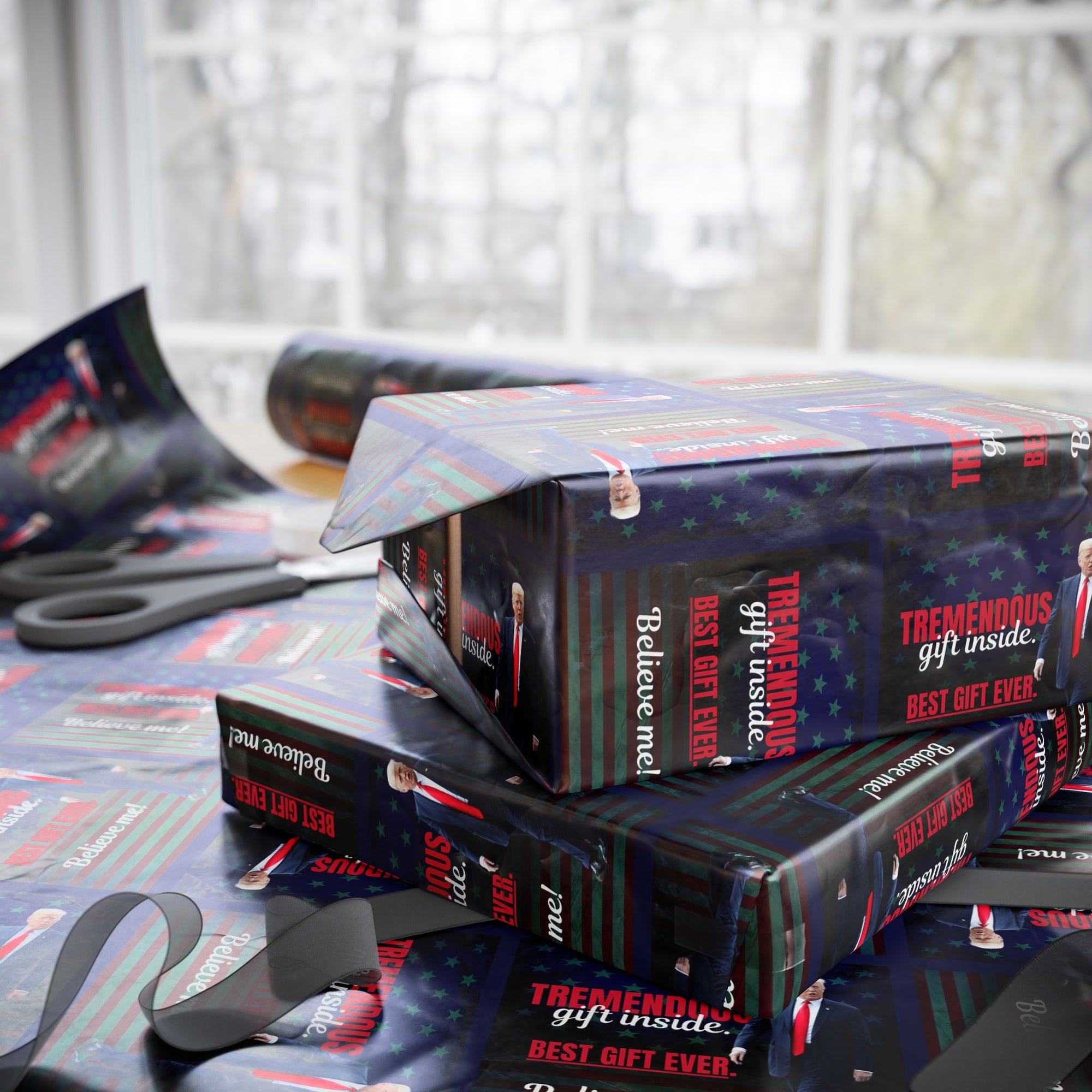 Trump Best Gift Ever Patterned Wrapping Paper