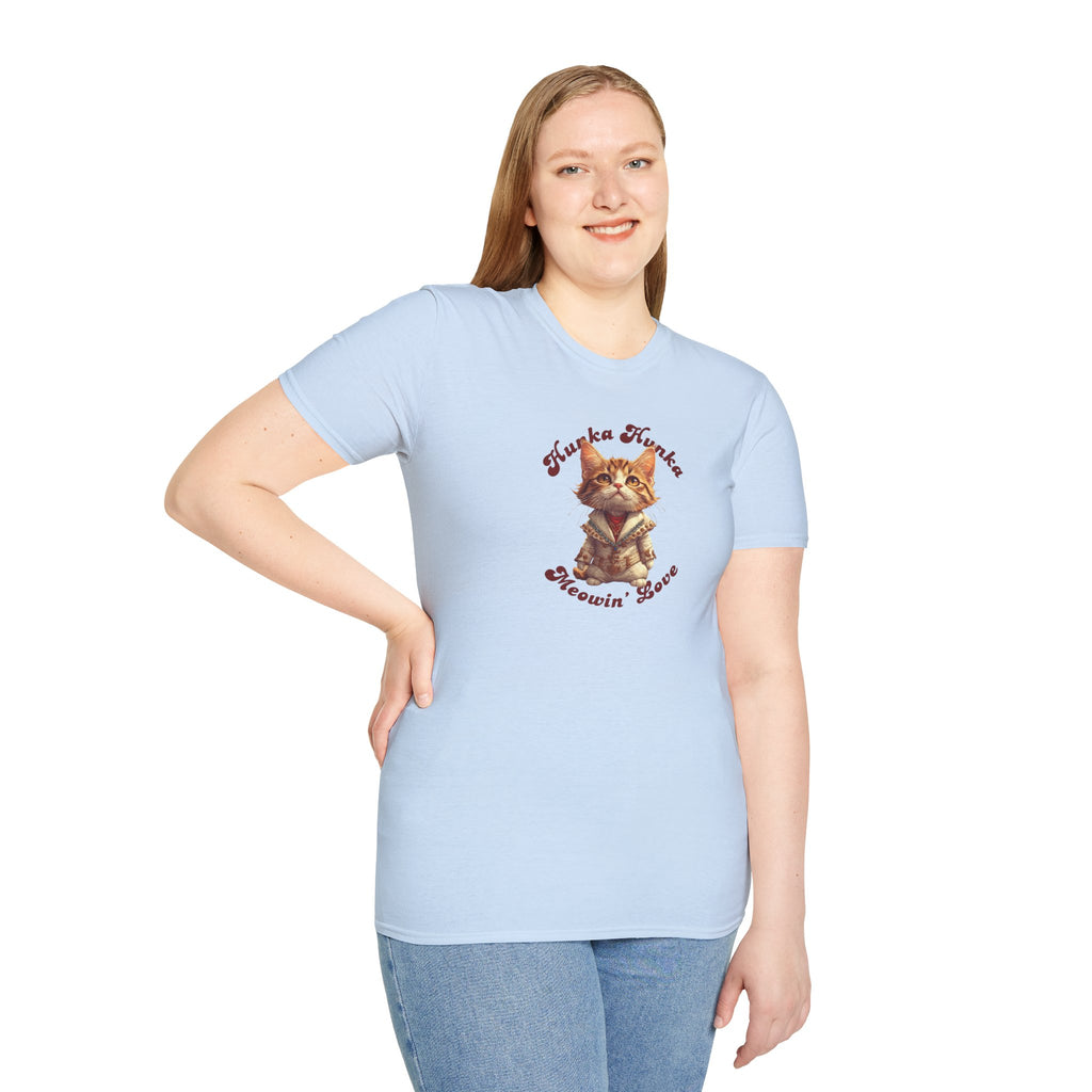 Hunka Hunka Meowin’ Love Graphic Unisex T-Shirt