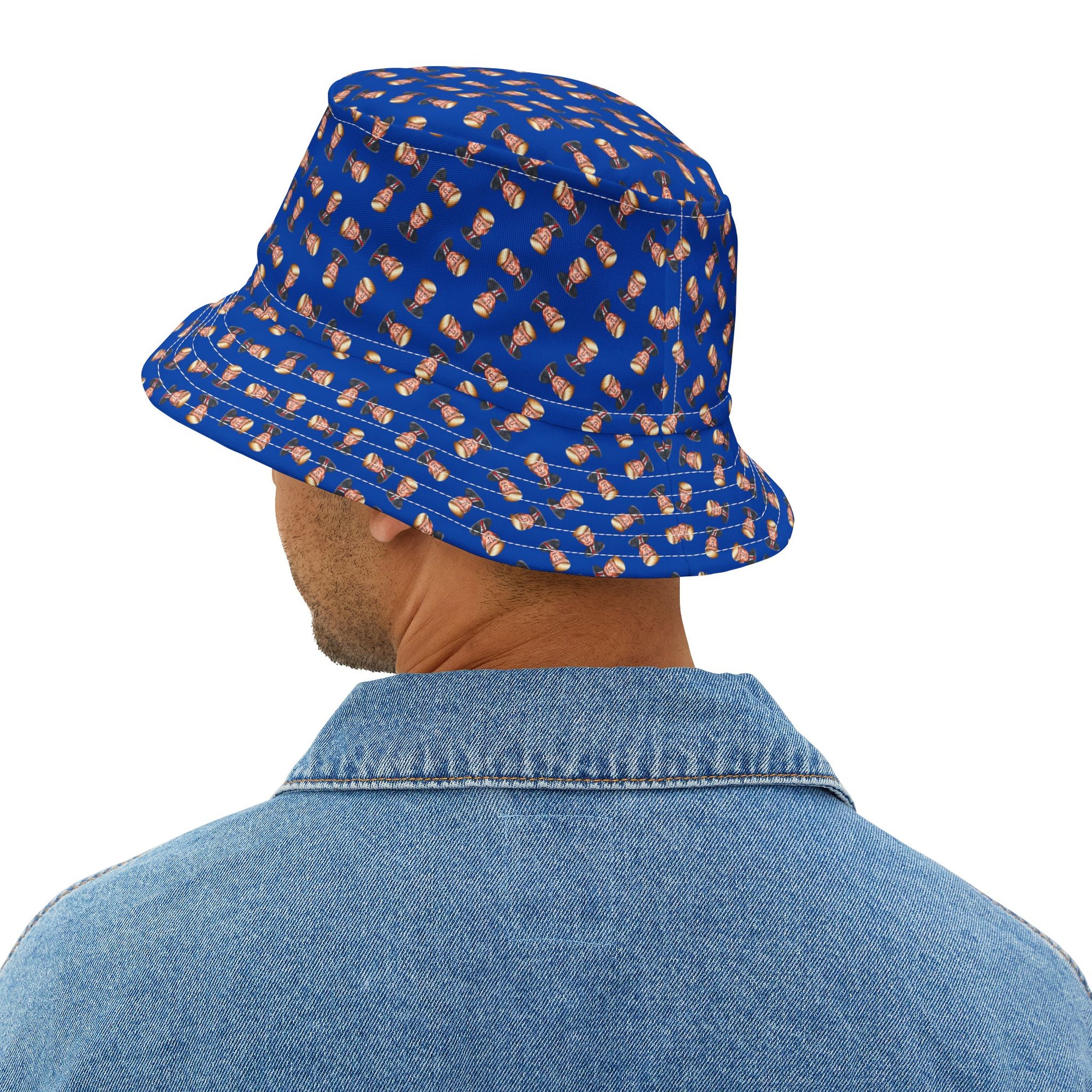 Trump Faces Printed Bucket Hat for Summer Fun