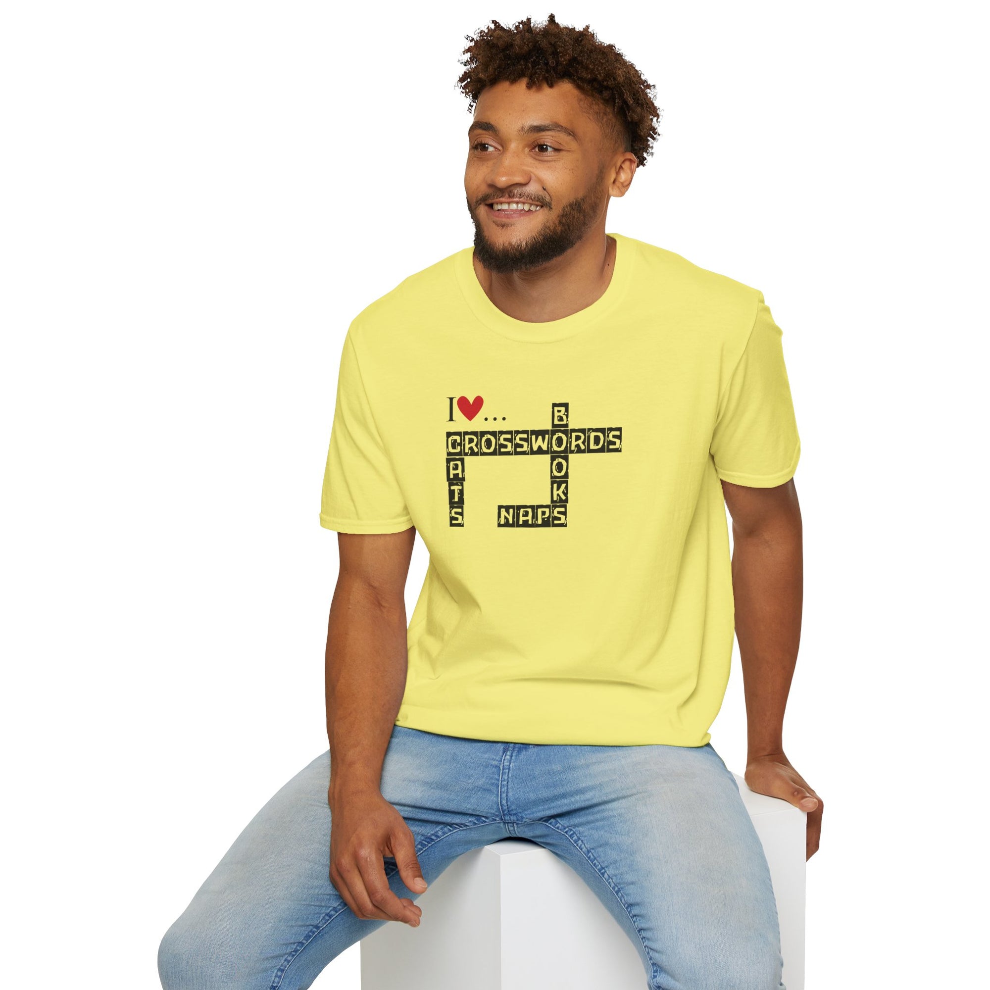 Crosswords and Cats Unisex Softstyle T-Shirt
