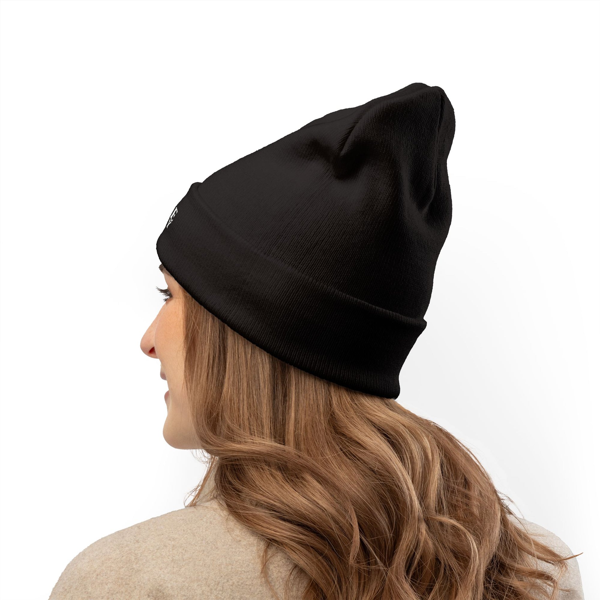 Seize the Day Embroidered Knit Beanie, Cozy Awareness Hat