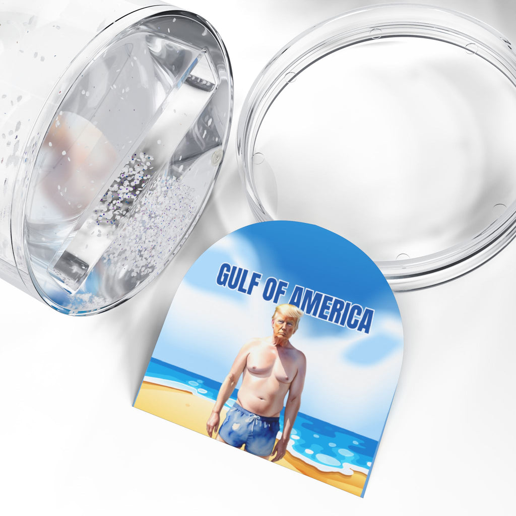 Humorous Trump Gulf Snow Globe, Political Decor