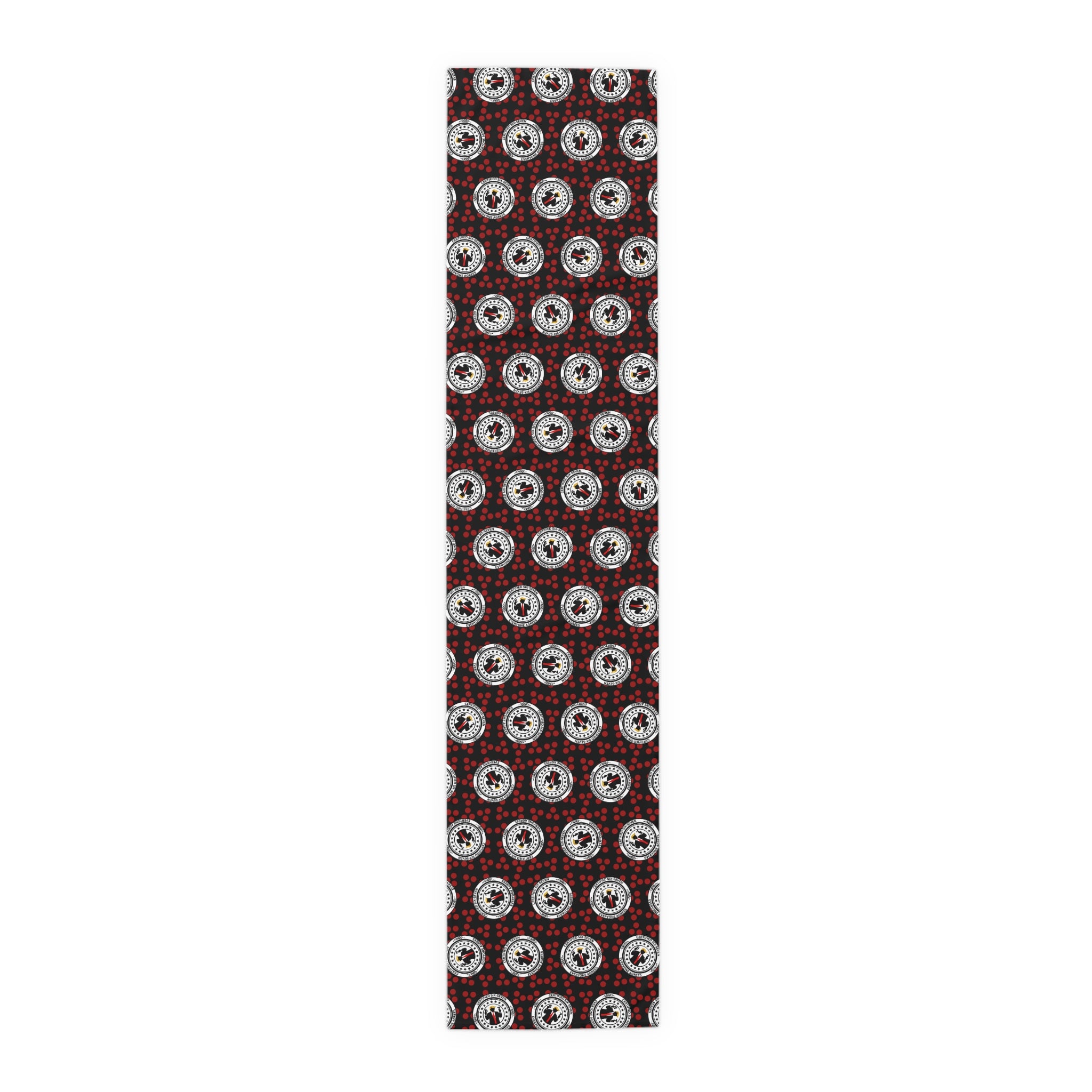 Certified Six Seven Table Runner – Political Parody Medallion Table Decor