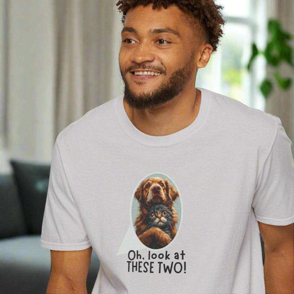 Oh Look at These Two! Unisex Softstyle T-Shirt