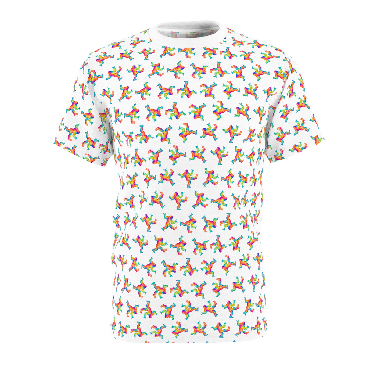 Psychedelic Bigfoot All-Over Print T-Shirt | Rainbow Sasquatch