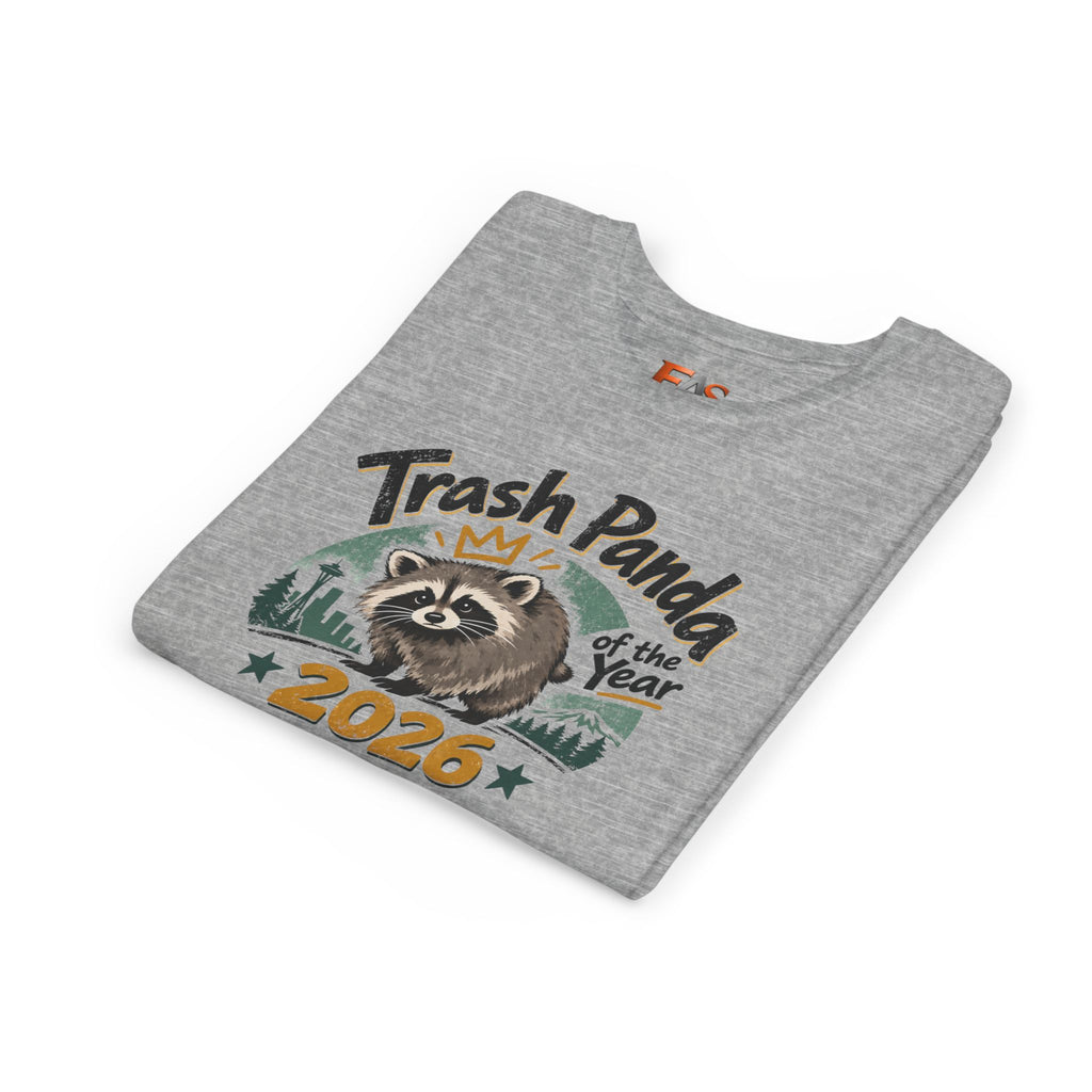 Trash Panda of the Year 2026 Youth T-Shirt | Jimothy-Inspired Raccoon Tee