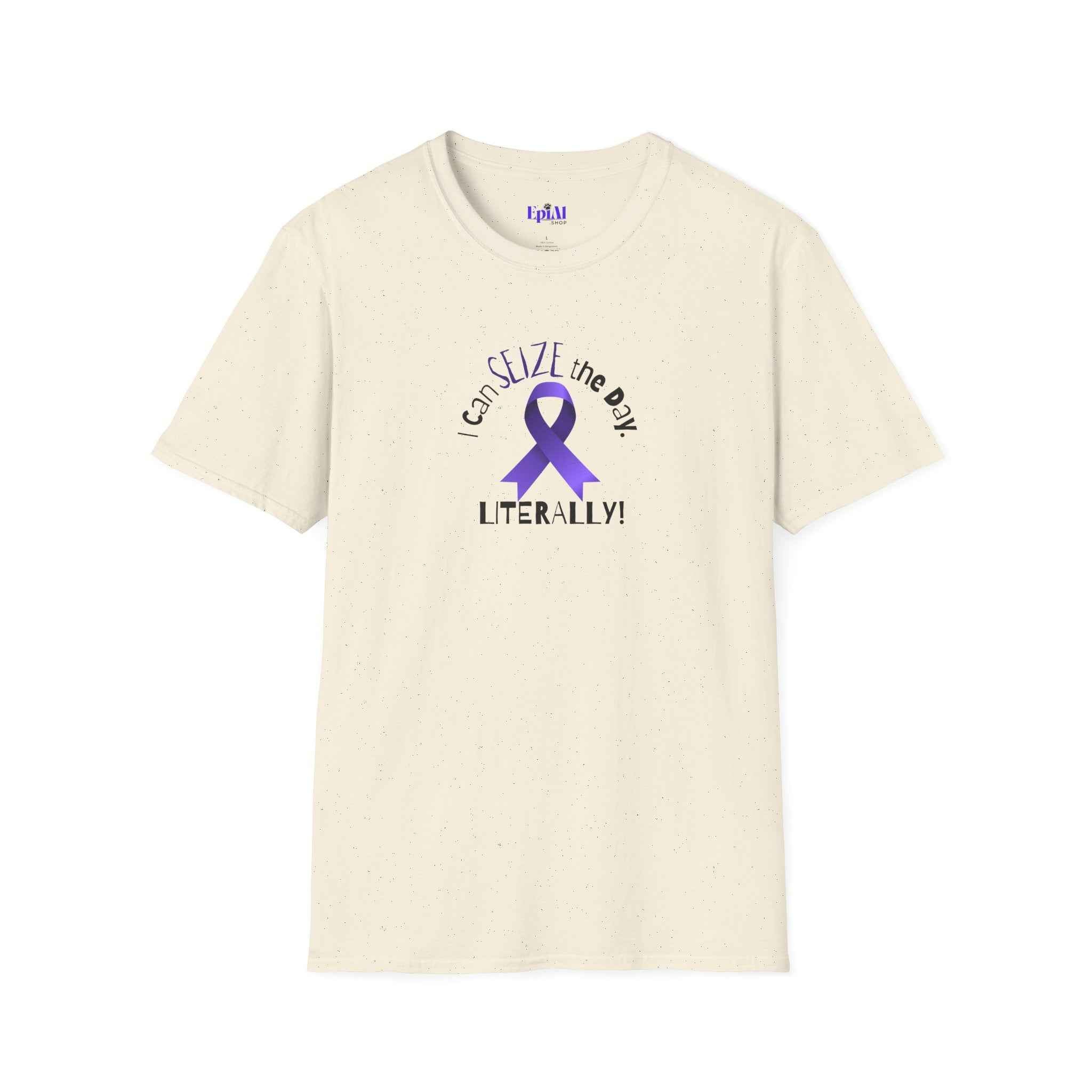 “I Can SEIZE the Day — Literally!” Epilepsy Awareness Pin Button (3