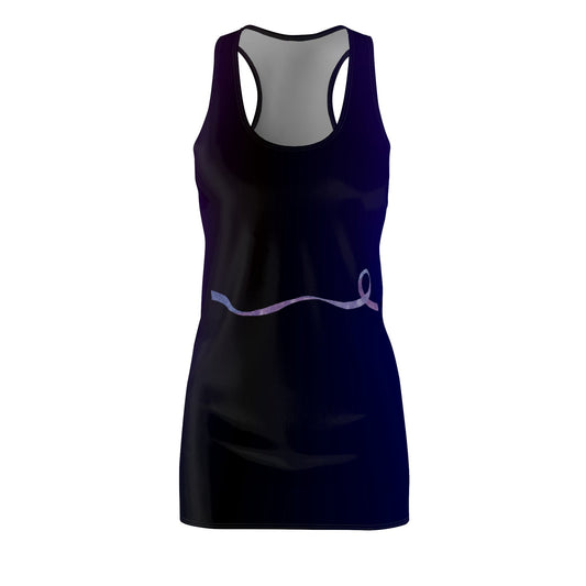 Purple Ribbon for Epilepsy Racerback Dress - Modern Chic with a Message Printify