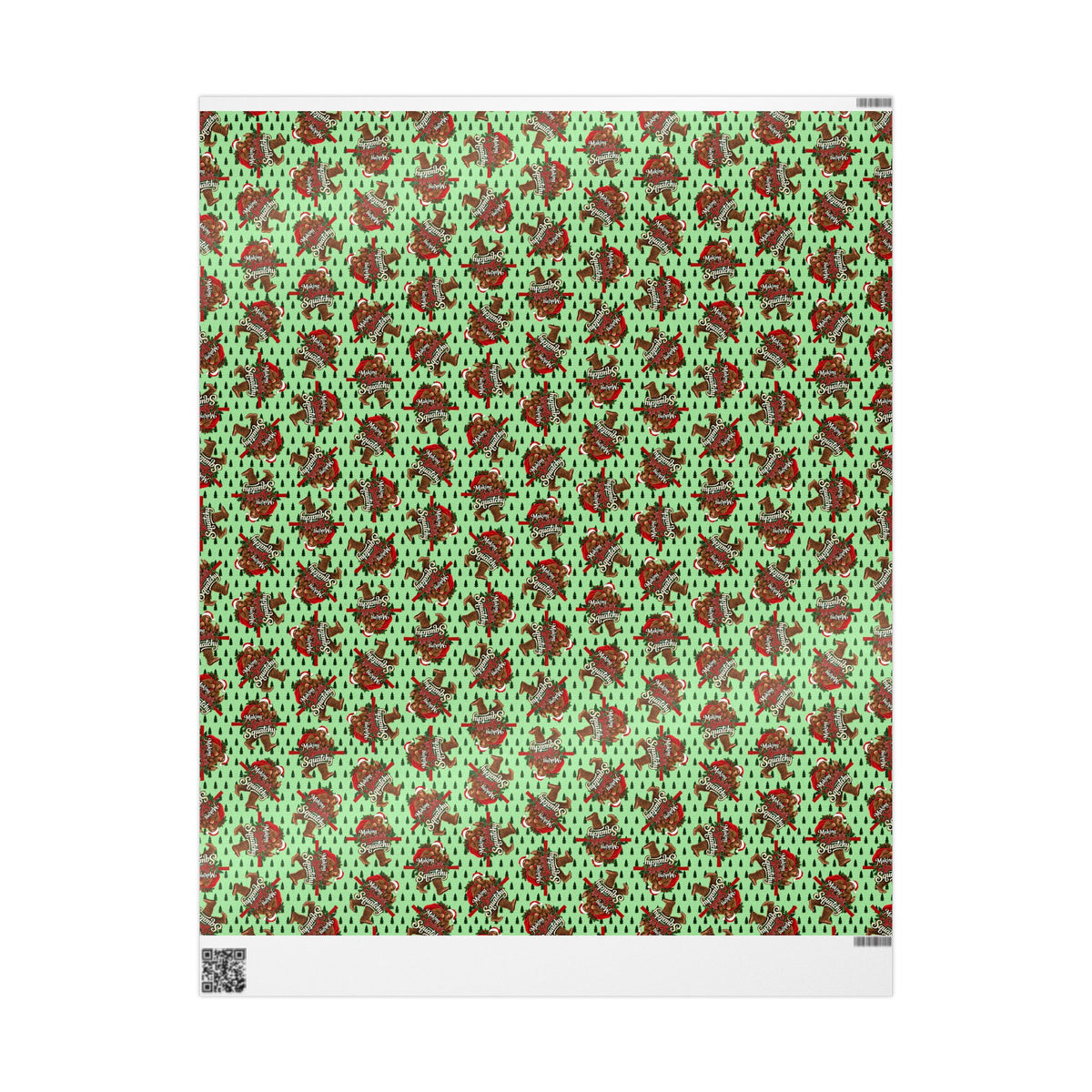 Making Spirits Squatchy Christmas Wrapping Paper | Bigfoot Holiday Gift Wrap