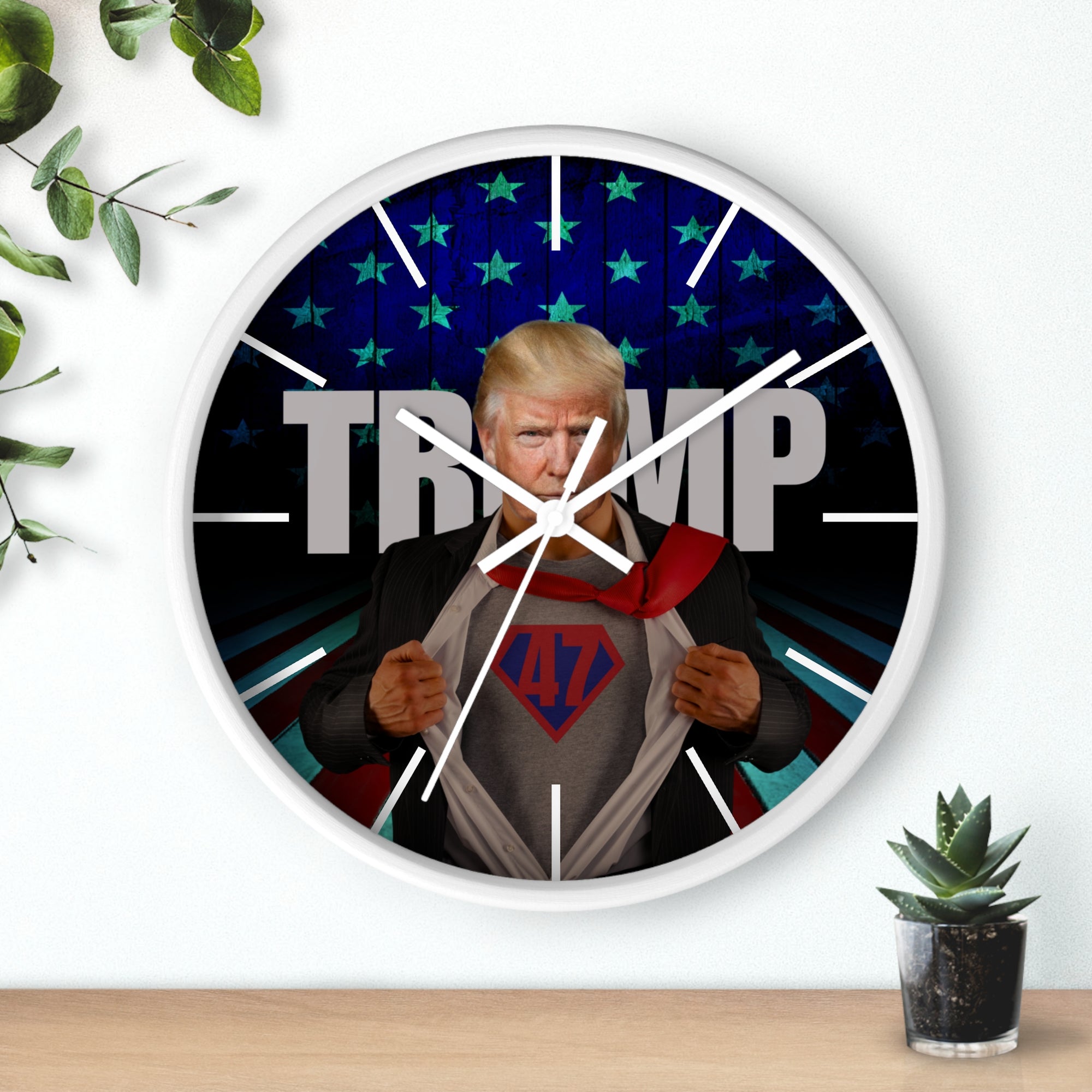Trump 47 Wall Clock