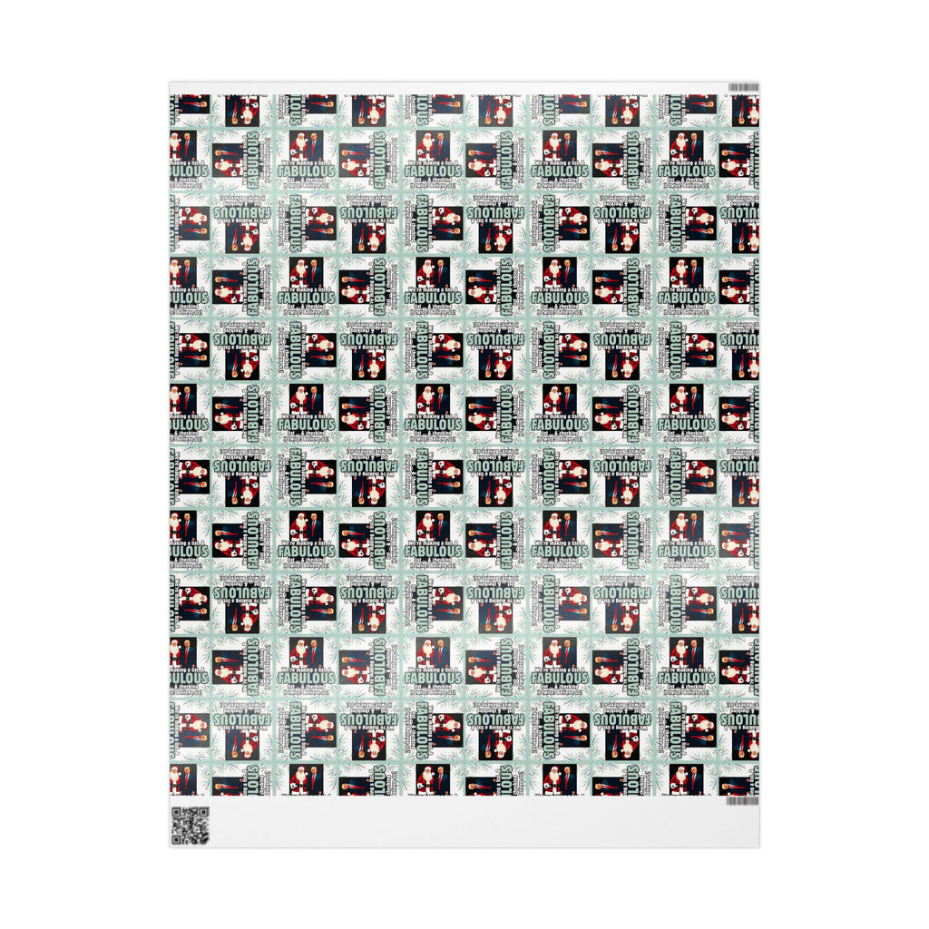 Trump Santa Fabulous List Wrapping Paper Roll