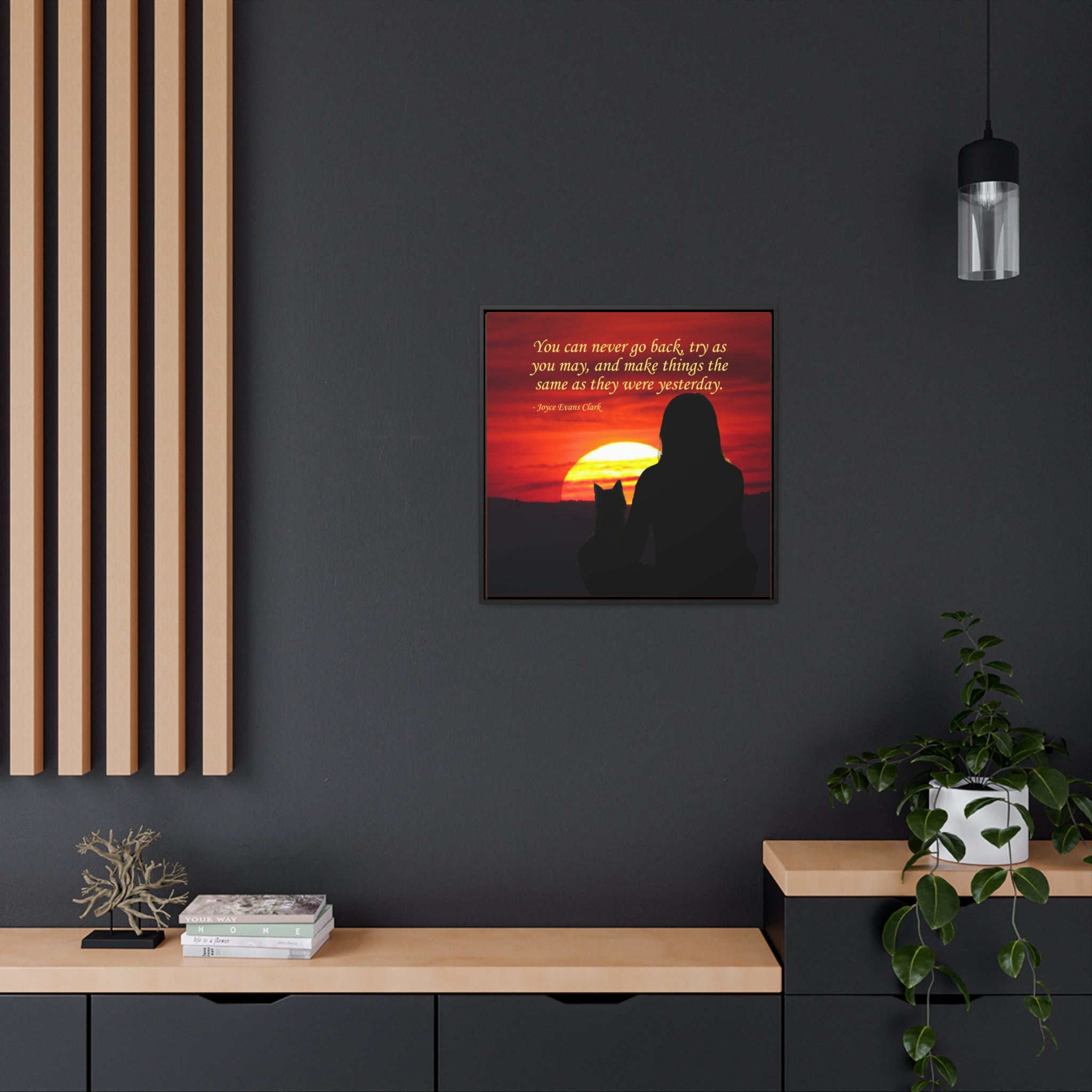 Try As You May Gallery Canvas Wraps, Square Frame