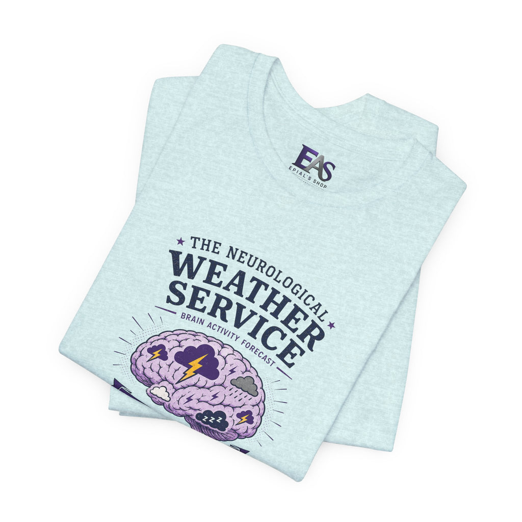 Neurological Weather Service Epilepsy Awareness T-Shirt | Brain Forecast Tee