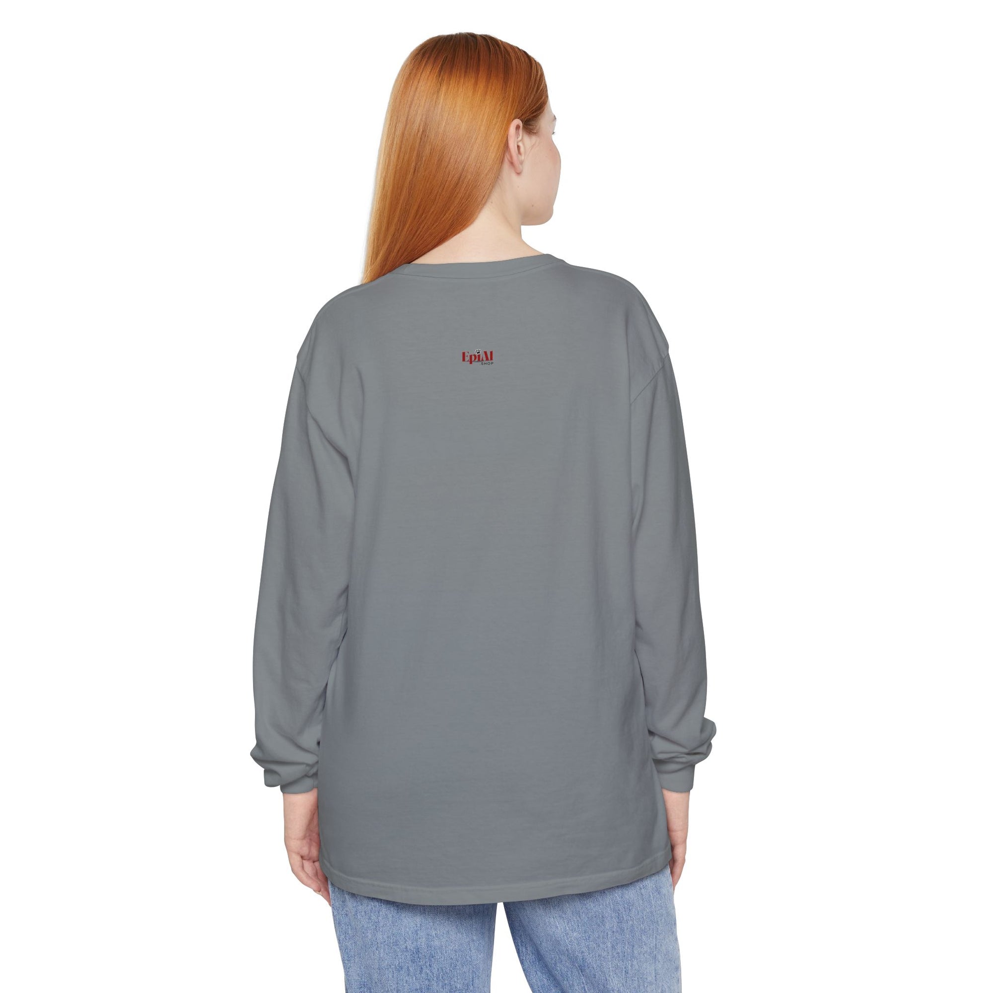 Spooky Cat & Grim Reaper Long Sleeve T-Shirt
