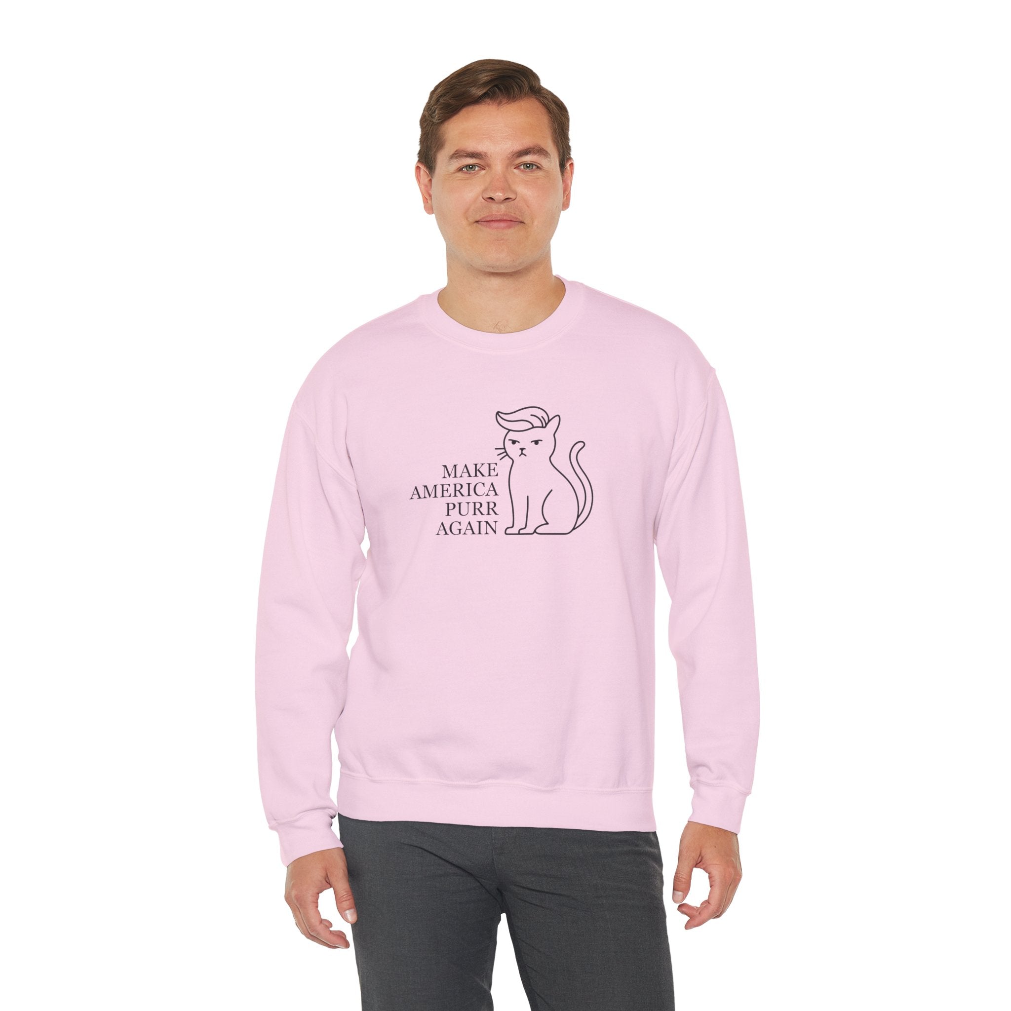 “Make America Purr Again” Parody Cat Sweatshirt