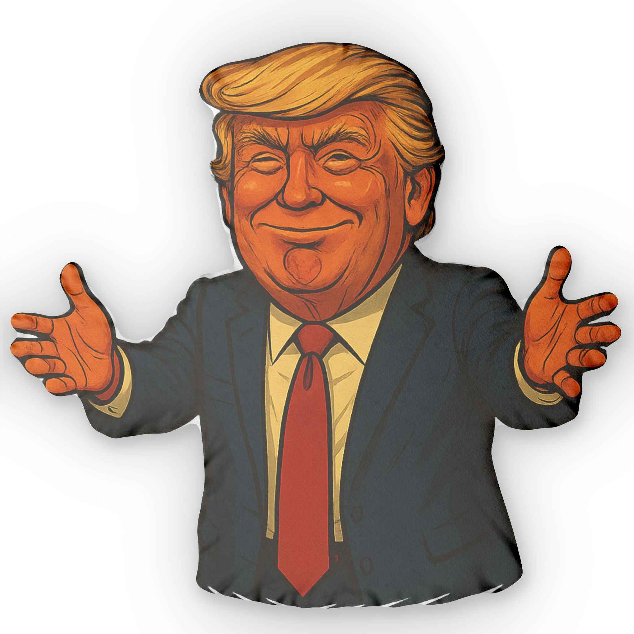 Political Parody Hug-Pose Shaped Pillow – “Big Hug Energy”