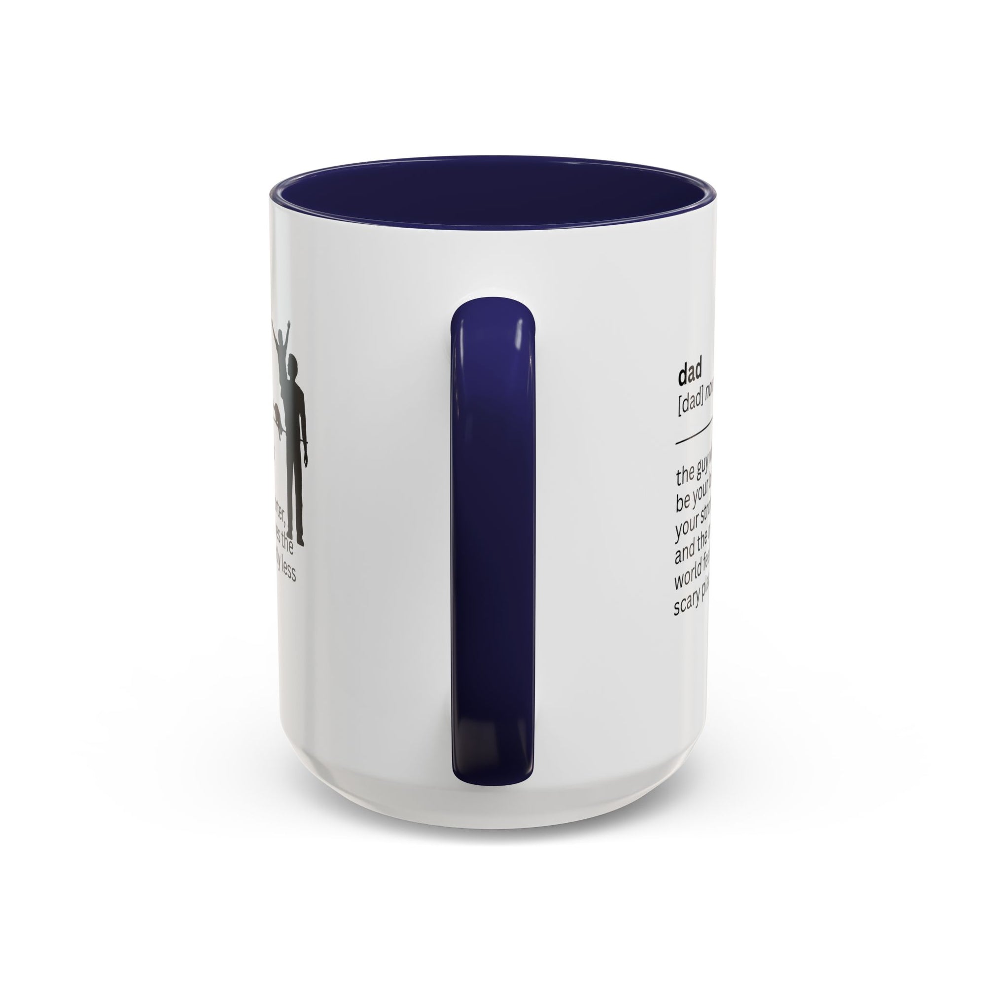 Dad Biggest Fan Accent Coffee Mug - Perfect Gift for Dads
