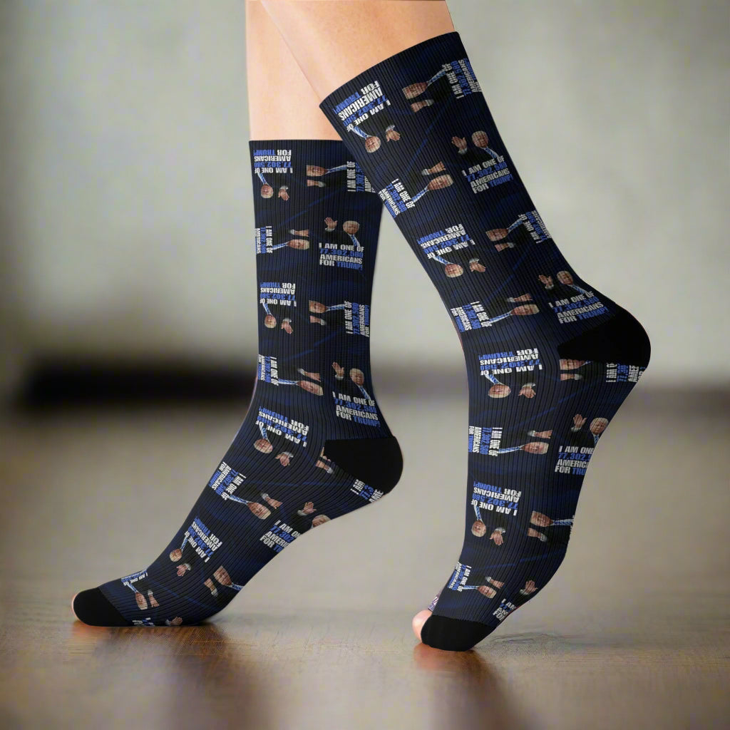 Fun Sublimation Socks - American for Trump Design Printify