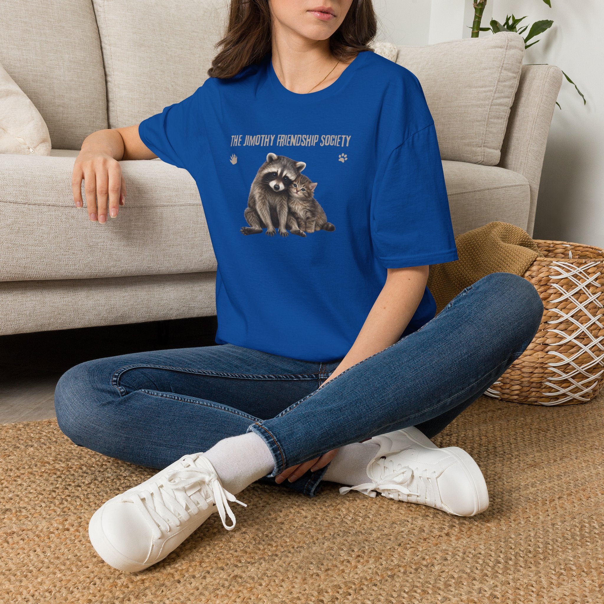 The Jimothy Friendship Society T-Shirt | Raccoon and Kitten Tee