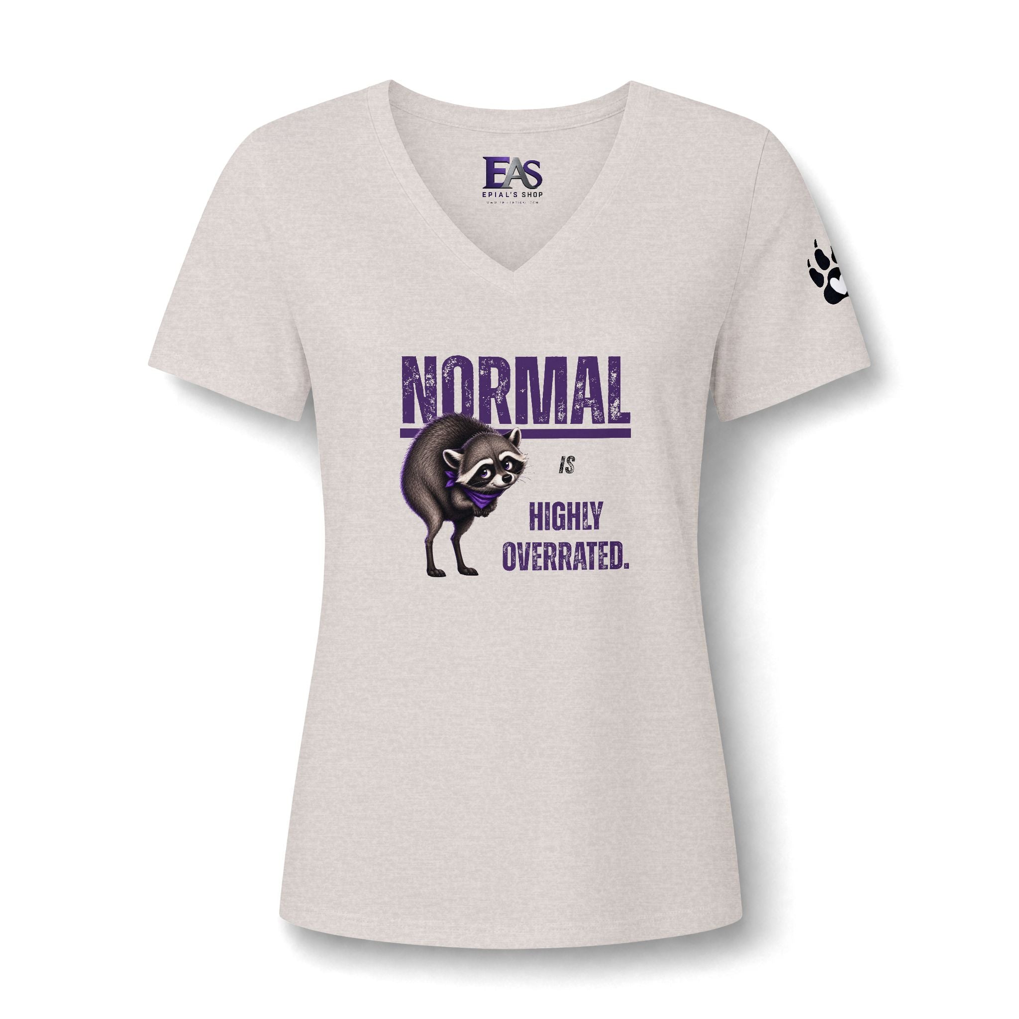 Normal Is Highly Overrated Jimothy Women’s V-Neck T-Shirt