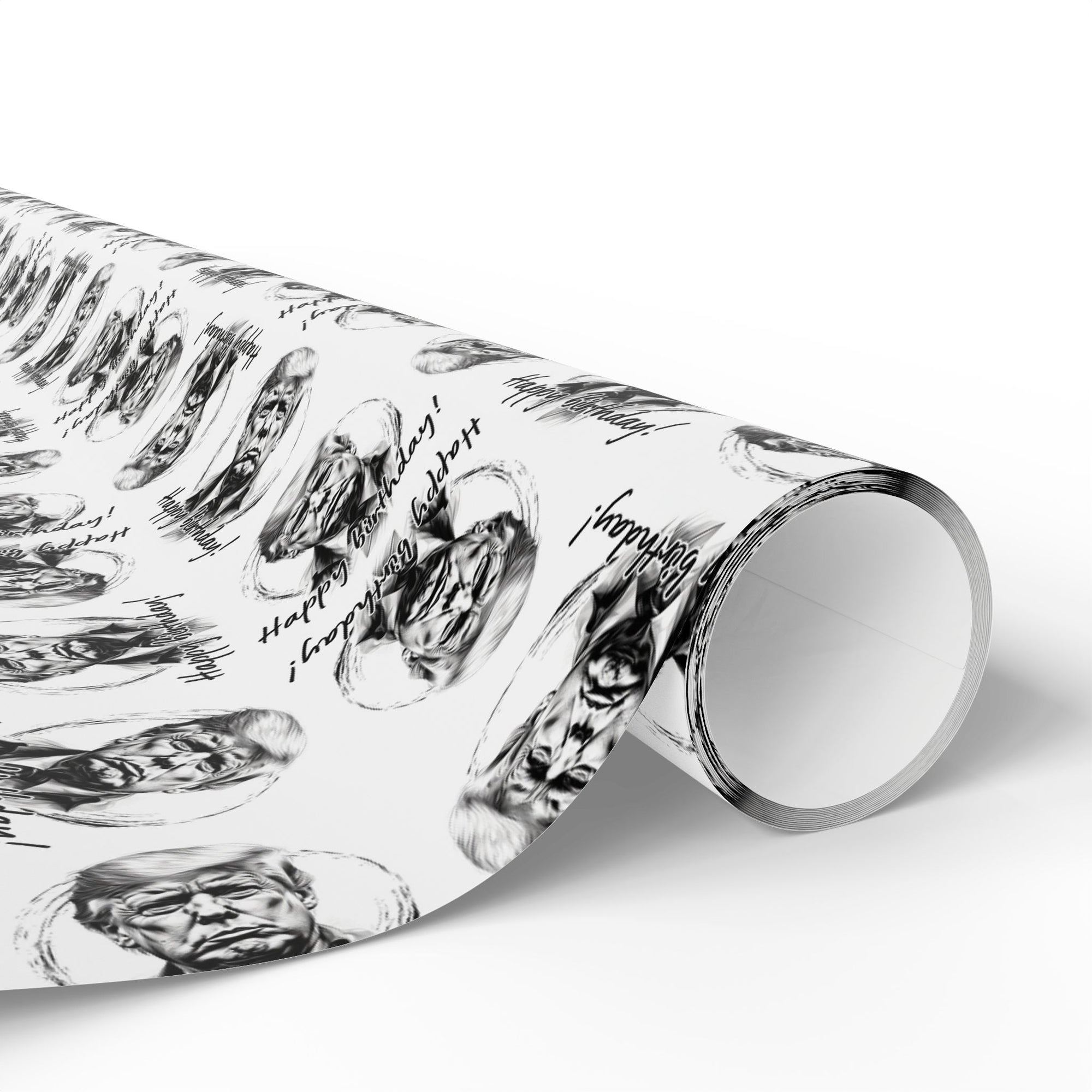 Whimsical Trump Happy Birthday Wrapping Paper