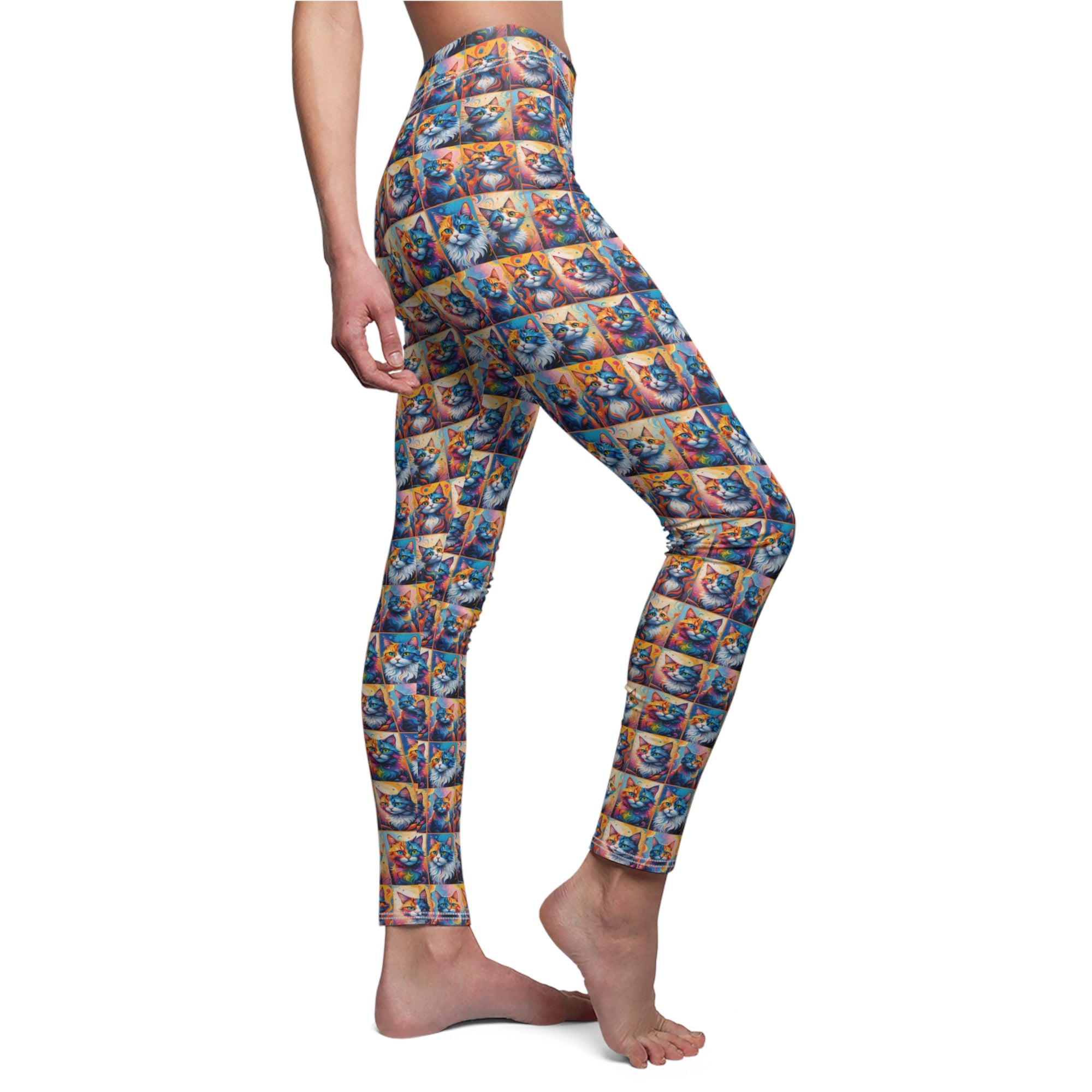 Colorful Kitties Women's Casual Leggings