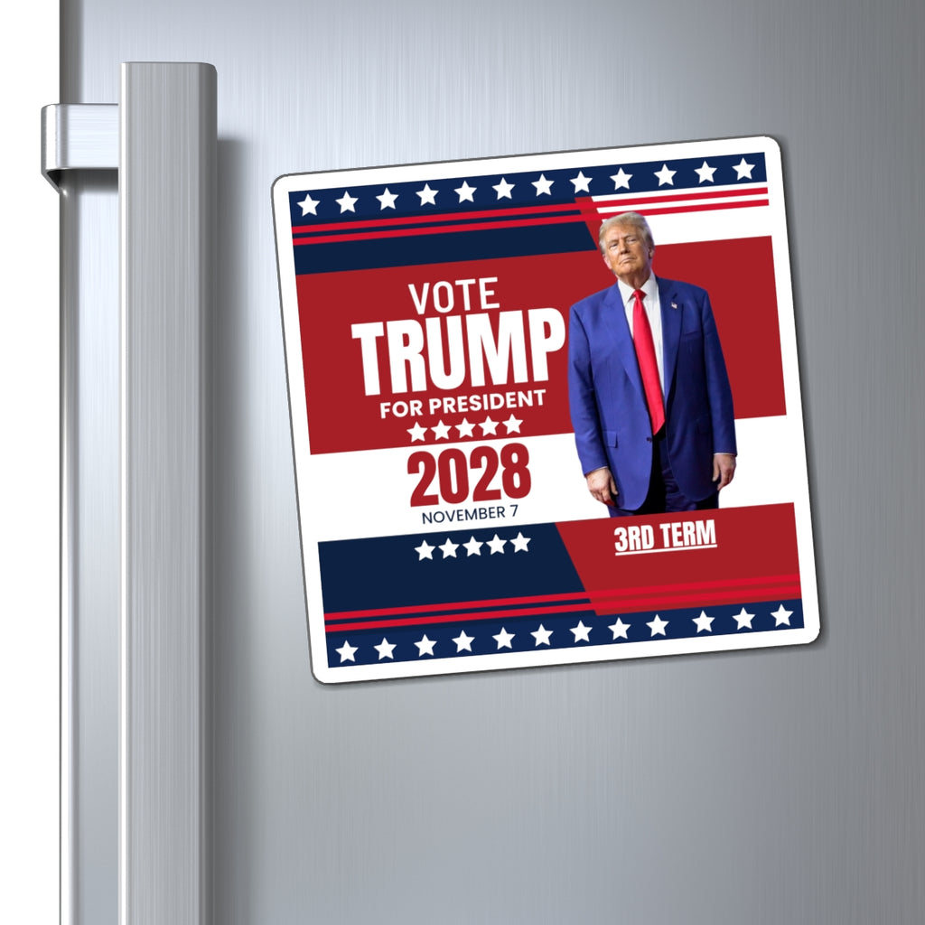 Vote Trump 2028 Magnetic Campaign Magnet