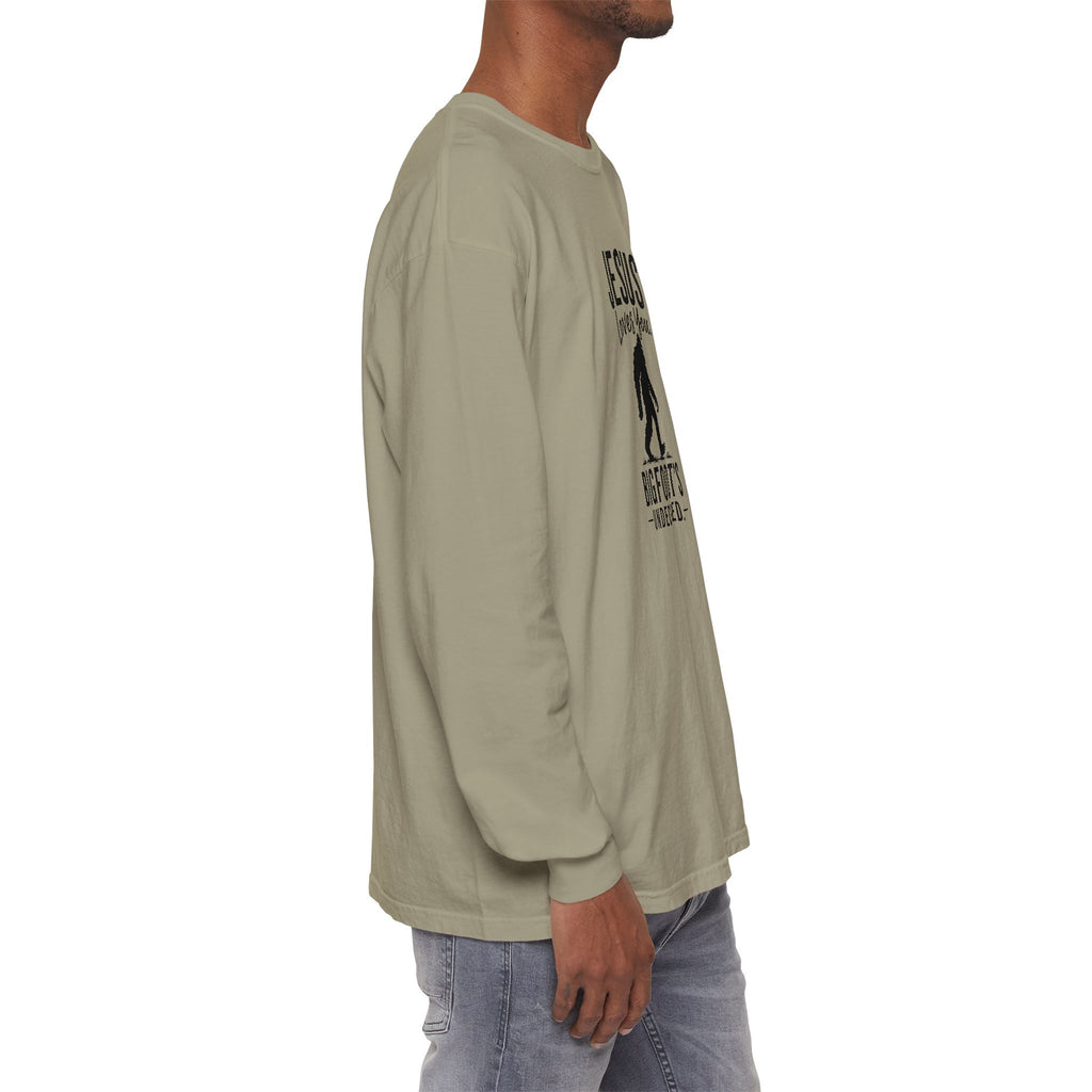 Jesus Loves You. Bigfoot’s Undecided. Long Sleeve Shirt
