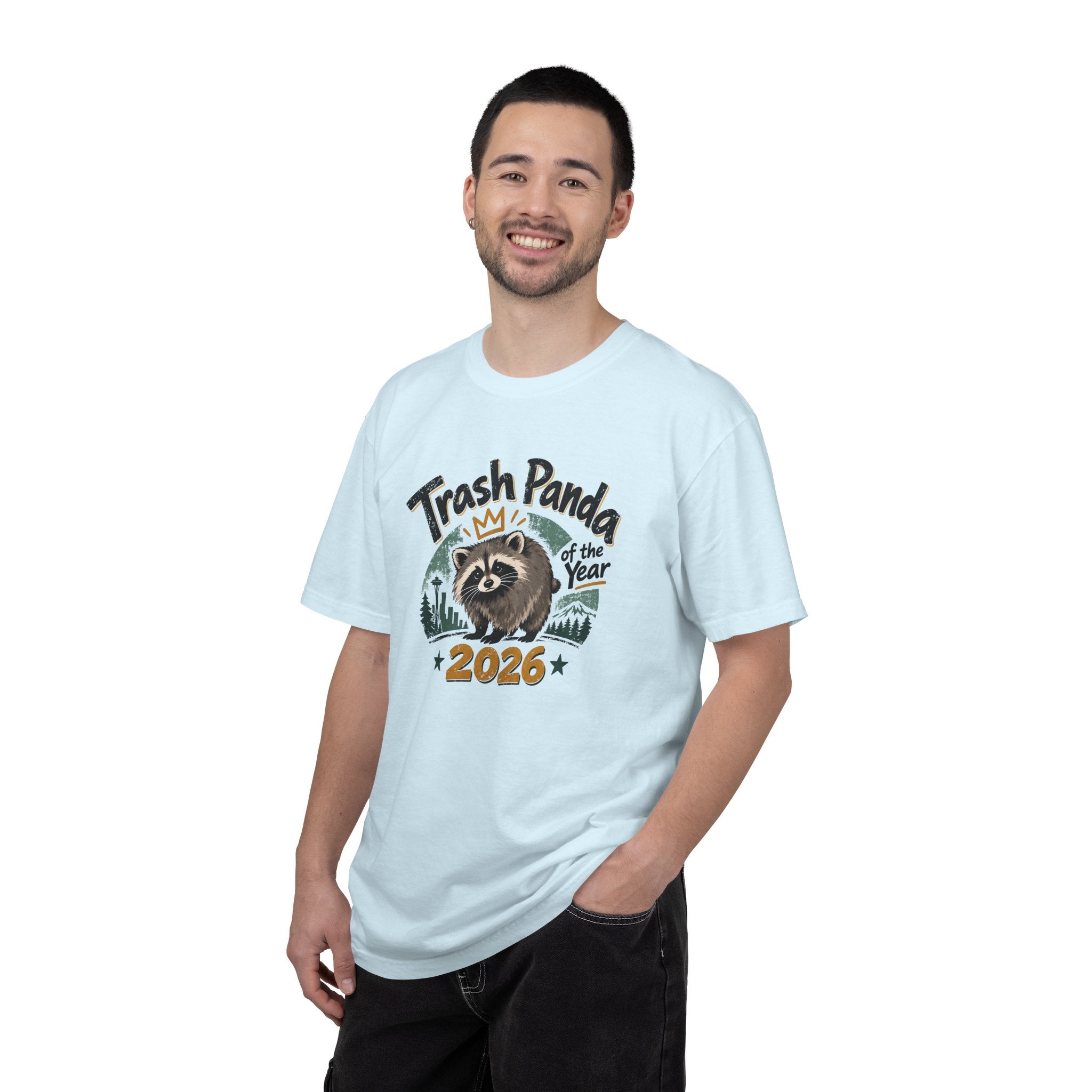 Trash Panda of the Year 2026 Garment-Dyed T-Shirt | Jimothy-Inspired Raccoon Tee