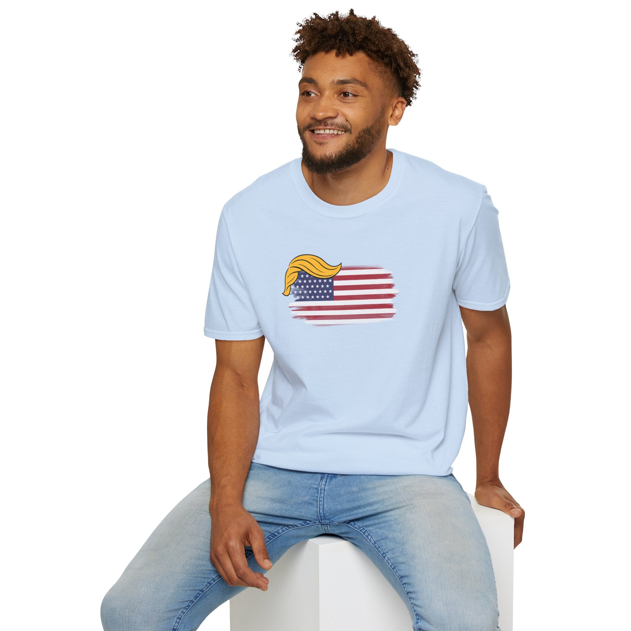 Swoop & Stripes Parody Tee – Unisex Soft Cotton T-Shirt