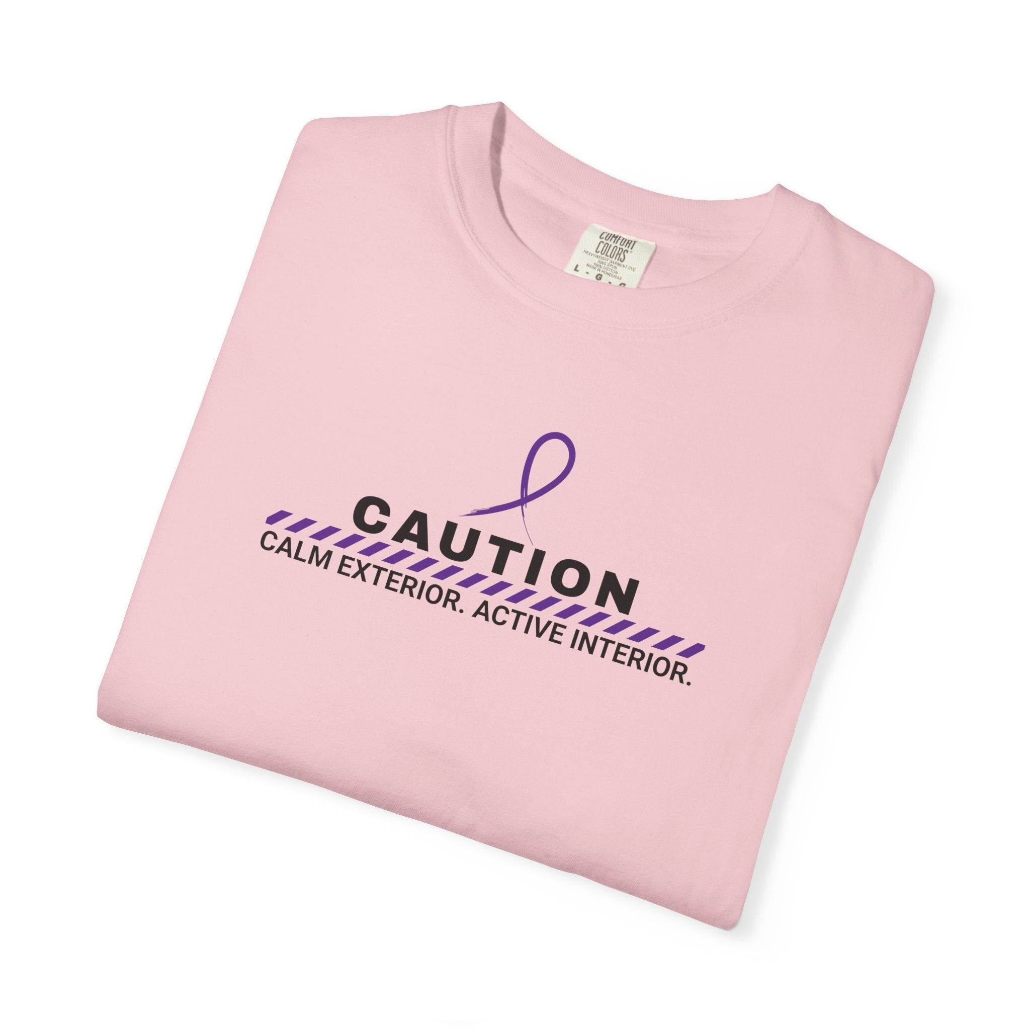 Caution: Calm Exterior. Active Interior. – Epilepsy Awareness T-Shirt