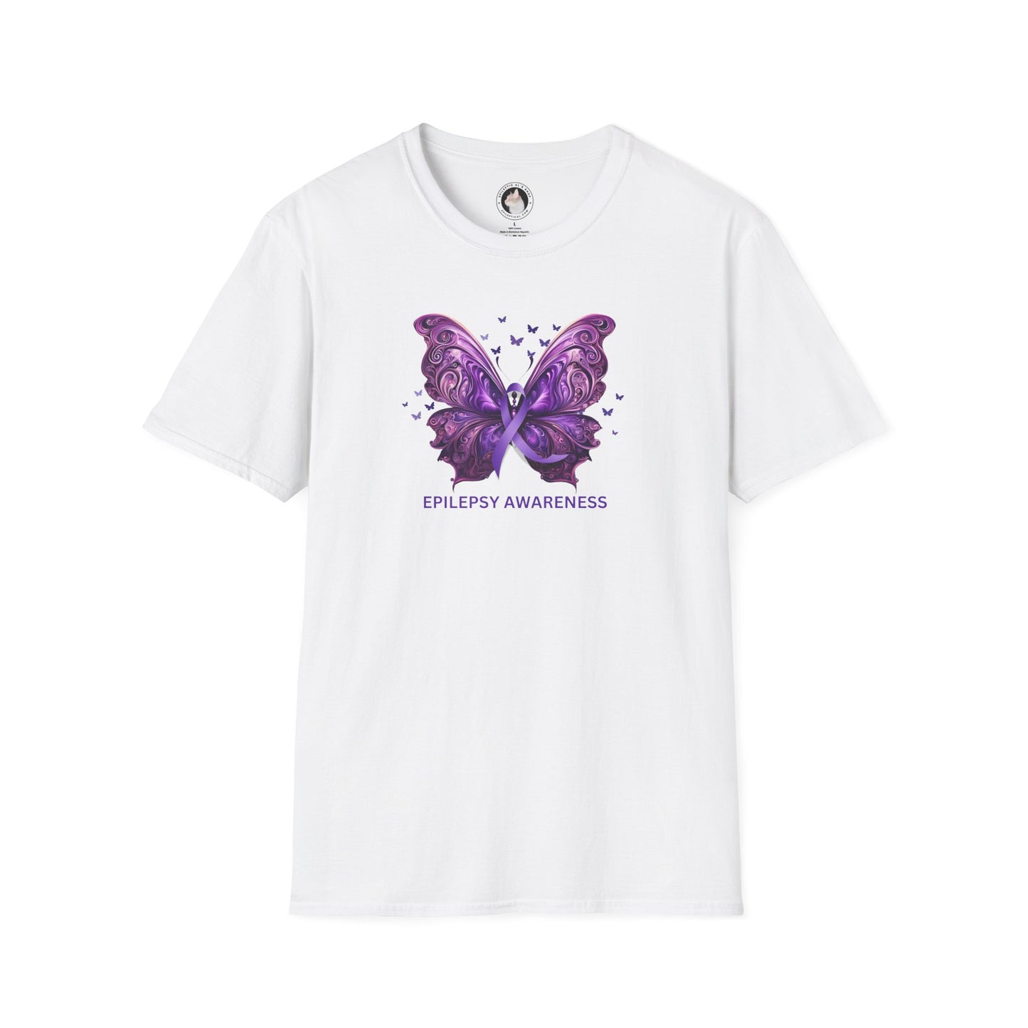 Epilepsy Butterfly Unisex Softstyle T - Shirt - T - Shirt - Epileptic Al’s Shop
