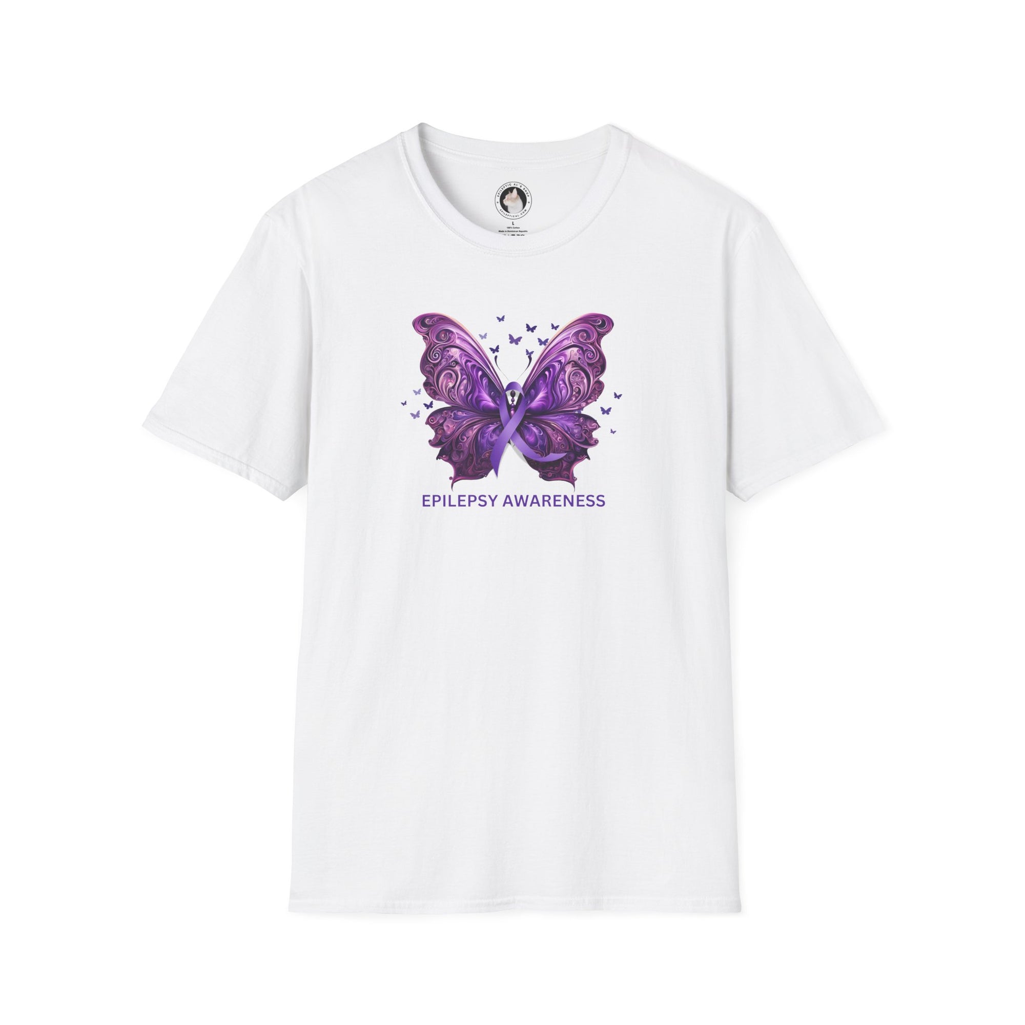 Epilepsy Butterfly Unisex Softstyle T - Shirt - T - Shirt - Epileptic Al’s Shop
