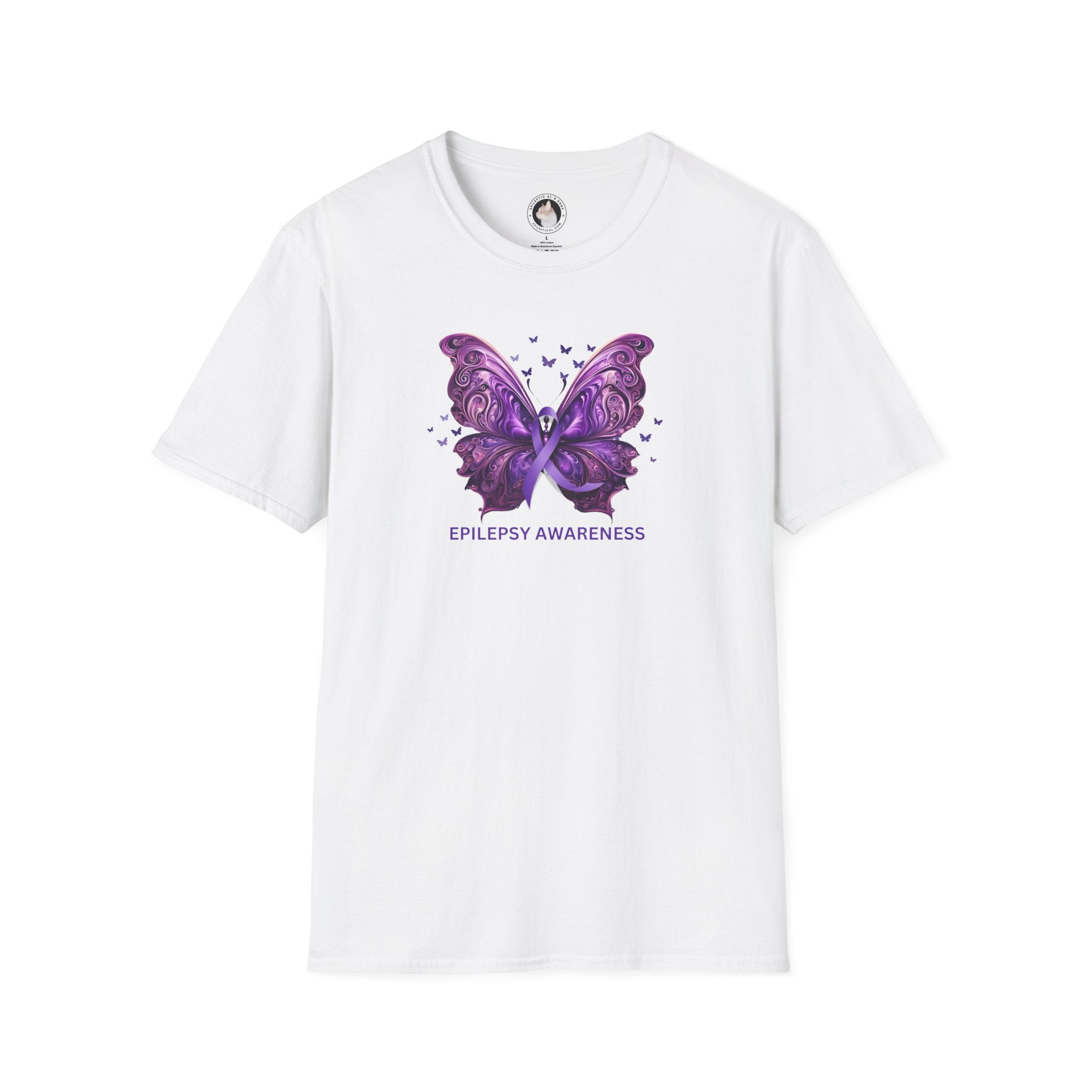 Epilepsy Butterfly Unisex Softstyle T - Shirt - T - Shirt - Epileptic Al’s Shop