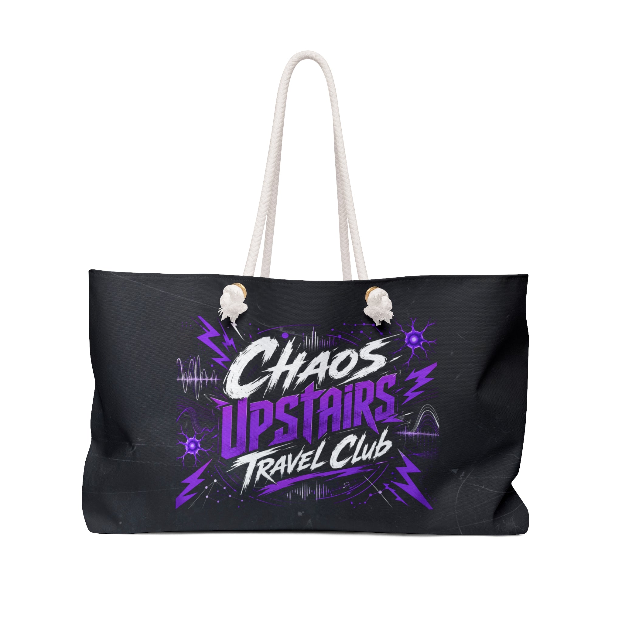 Chaos Upstairs Travel Club Weekender Bag