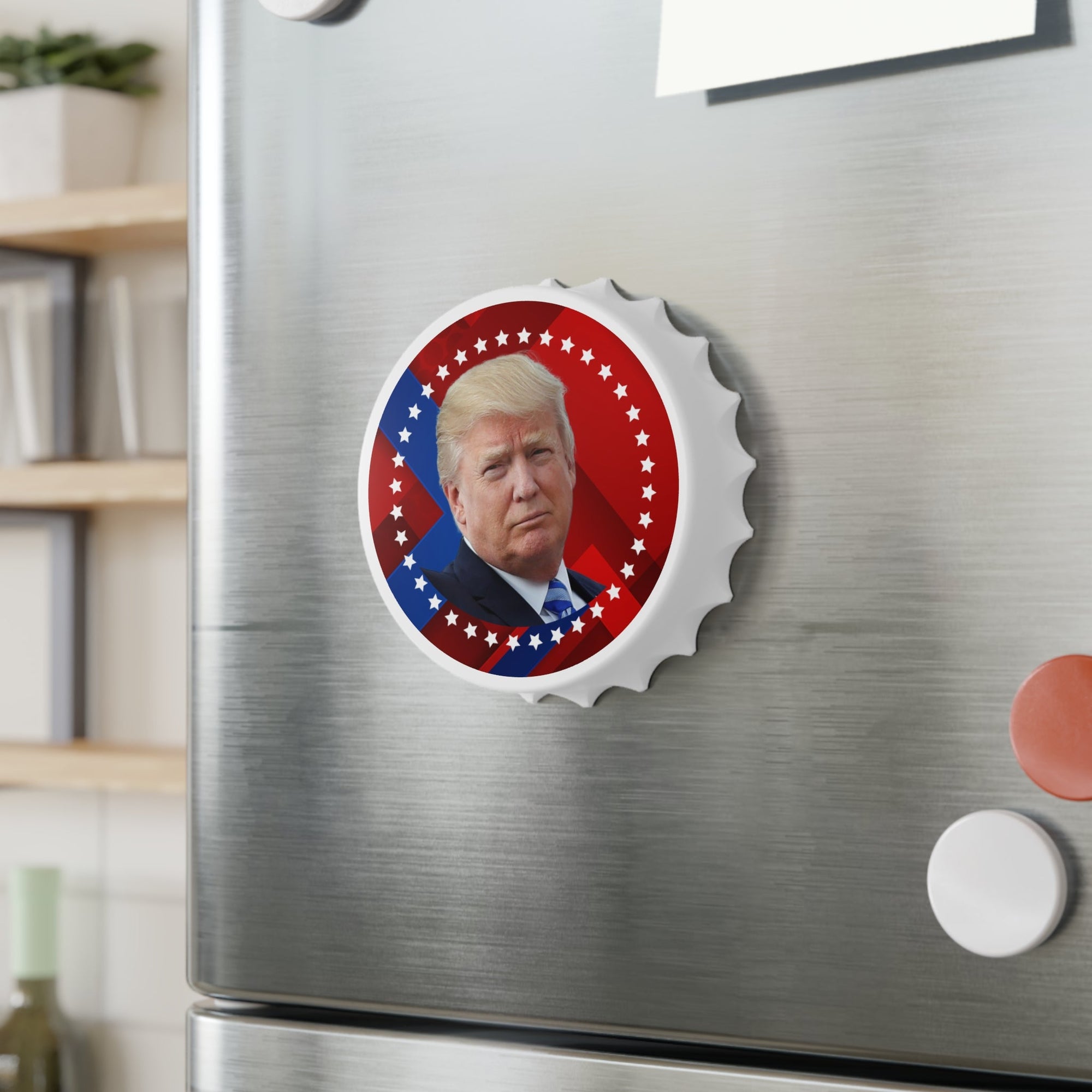 Trump Lover Magnetic Bottle Opener Printify