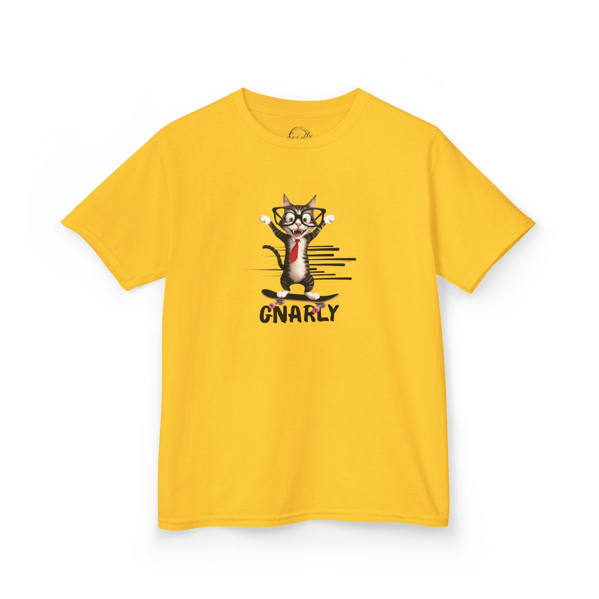Kids Gnarly Cat Tee - Fun and Playful Cotton T-Shirt for Children