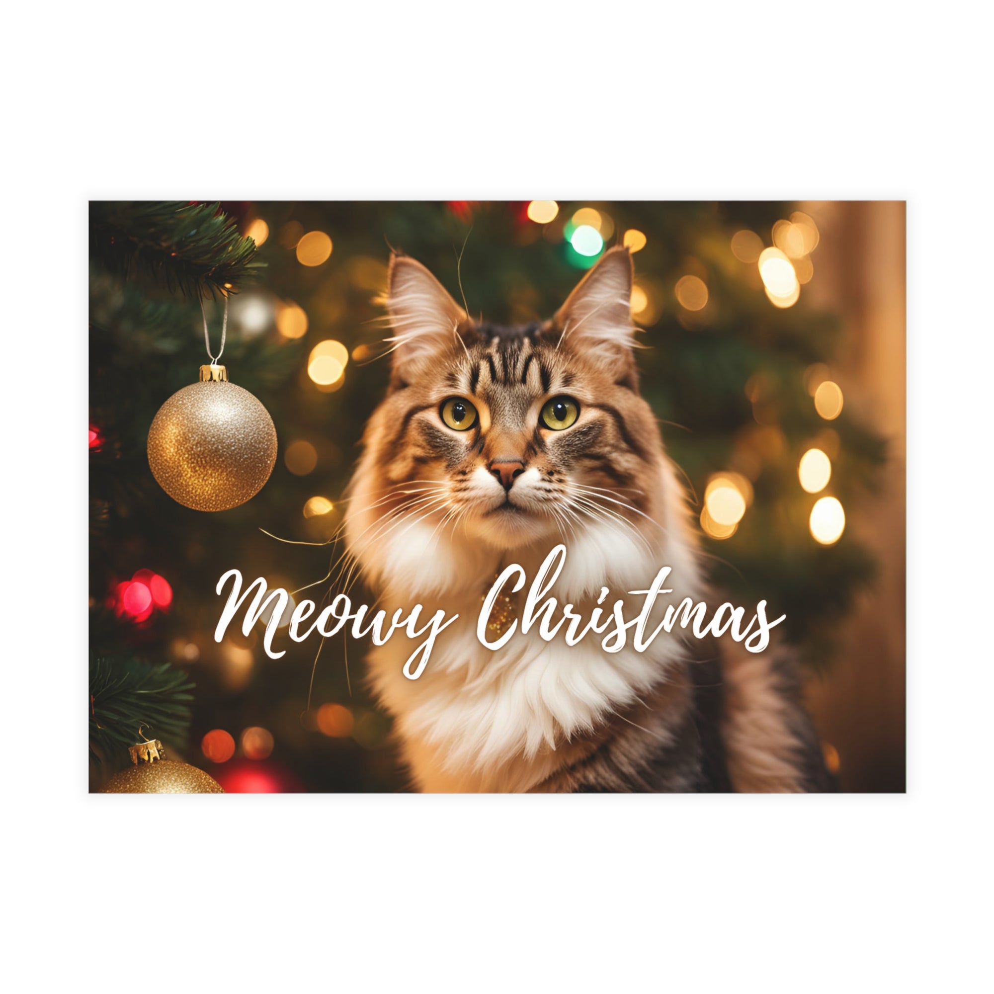 Pretty Meowy Christmas Postcard Bundles (envelopes included)