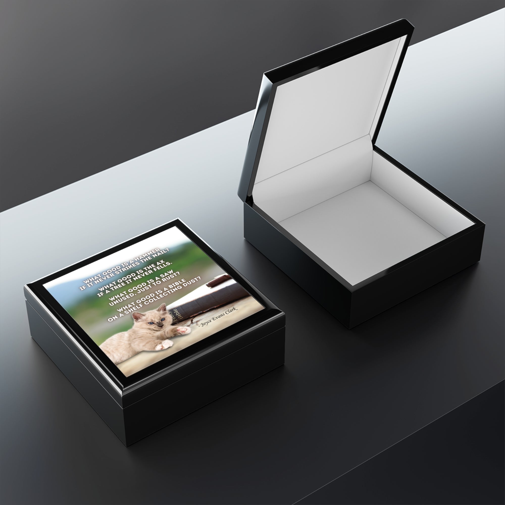 Dusty Bible Jewelry Box