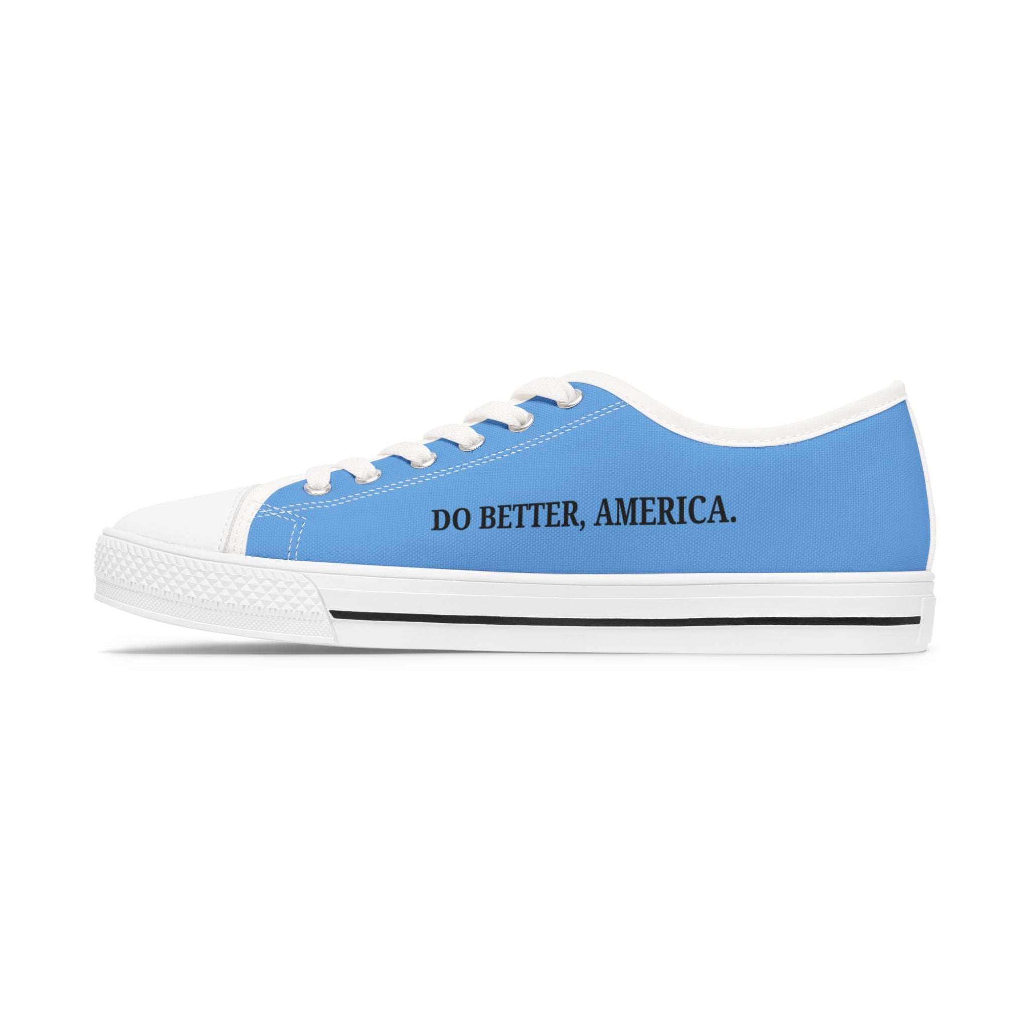 Do Better, America Canvas Sneakers – Statement Low-Top Shoes