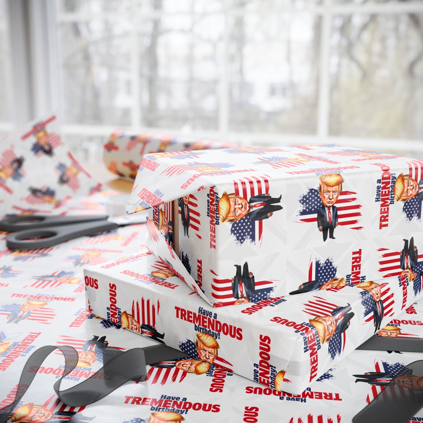 Trump Tremendous Birthday Gift Wrapping Paper
